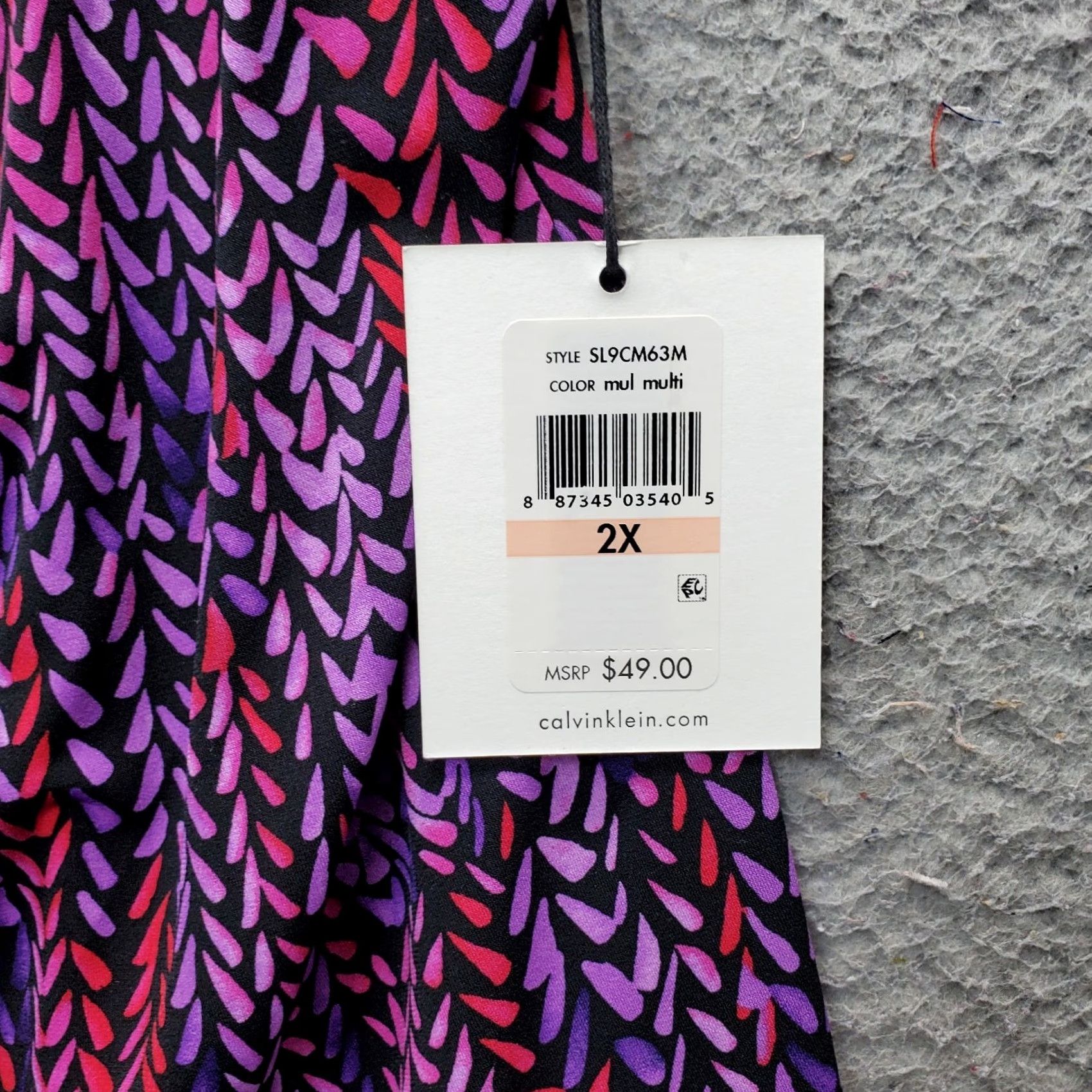 Calvin Klein Calvin Klein Tank Top Womens 2X Multicolor Printed Stretch Sleeveless Cowl Neck Tank Top Womens 2X Multicolor Printed Stretch Sleeveless Cowl Neck Size XXL / US 16-18 / IT 52-54 - 5 Thumbnail
