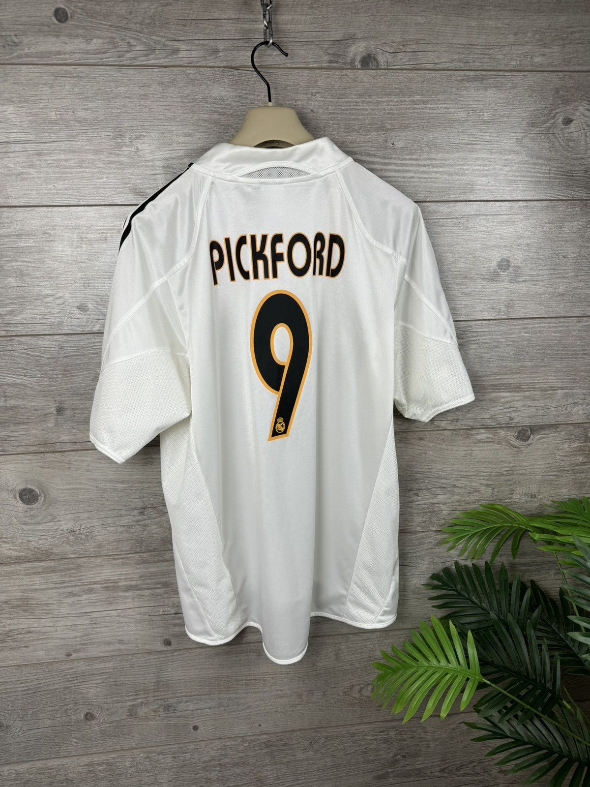 ADIDAS REAL MADRID SOCCER JERSEY VINTAGE 2004 #9 PICKFORD