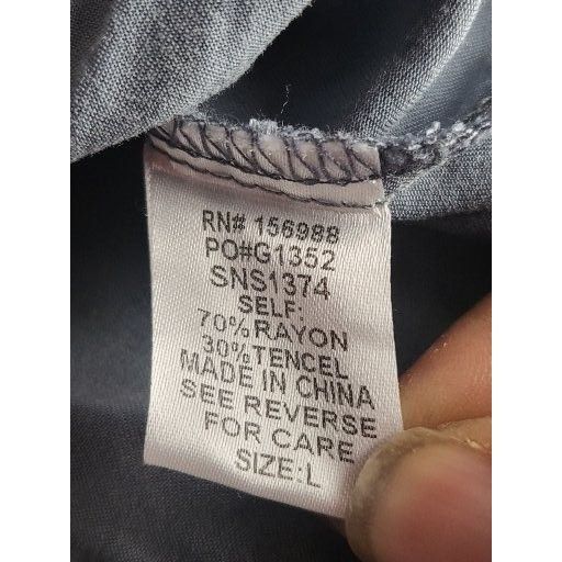 Other Sewn + Seen Button Up Shirt Women Sz L USA Gray Curvy Wester Size L / US 10 / IT 46 - 8 Thumbnail