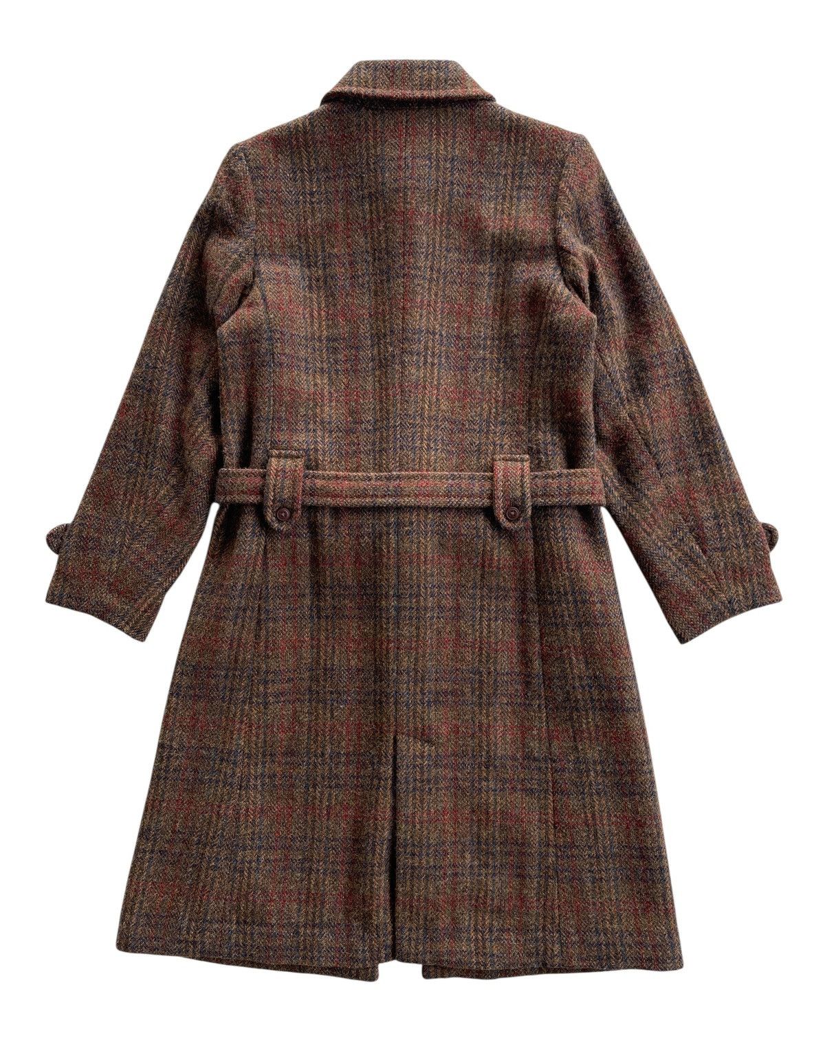 Harris Tweed Harris Tweed Wool Checked Long Coat Size S / US 4 / IT 40 - 3 Thumbnail