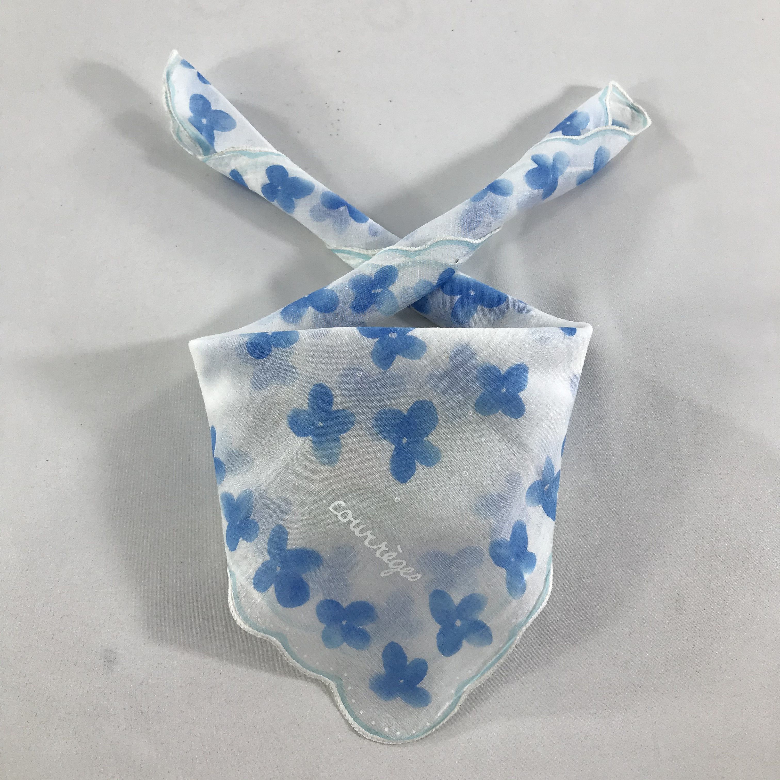 Courreges × Vintage Courreges Bandana / Handkerchief / Neckerchief - S1628 Size ONE SIZE - 3 Thumbnail