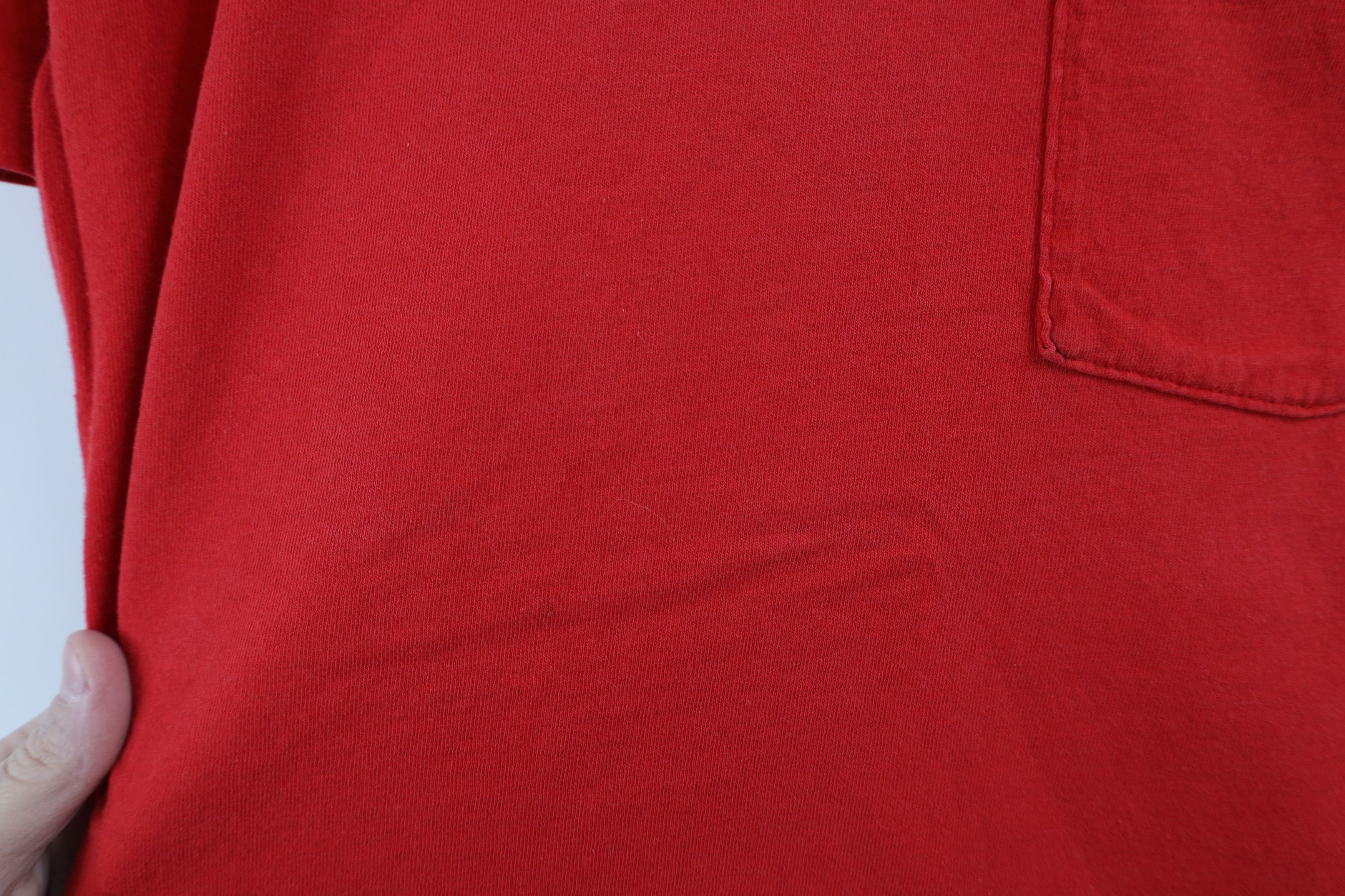 Vintage Vintage 90s Streetwear Blank Short Sleeve Pocket T-Shirt USA Size US M / EU 48-50 / 2 - 7 Thumbnail