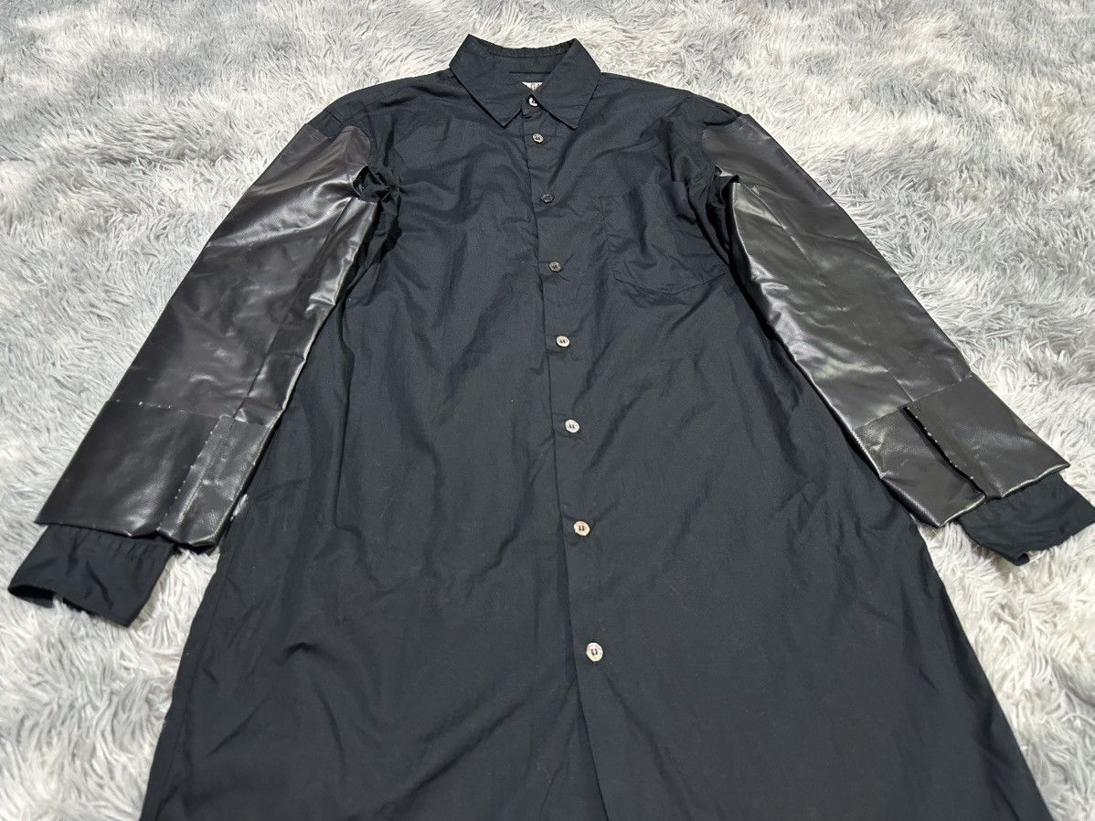 Comme des Garcons 🔥Archived Ss10 Comme Des Garcons Long Shirt PVC Sleeve Size US XS / EU 42 / 0 - 6 Thumbnail