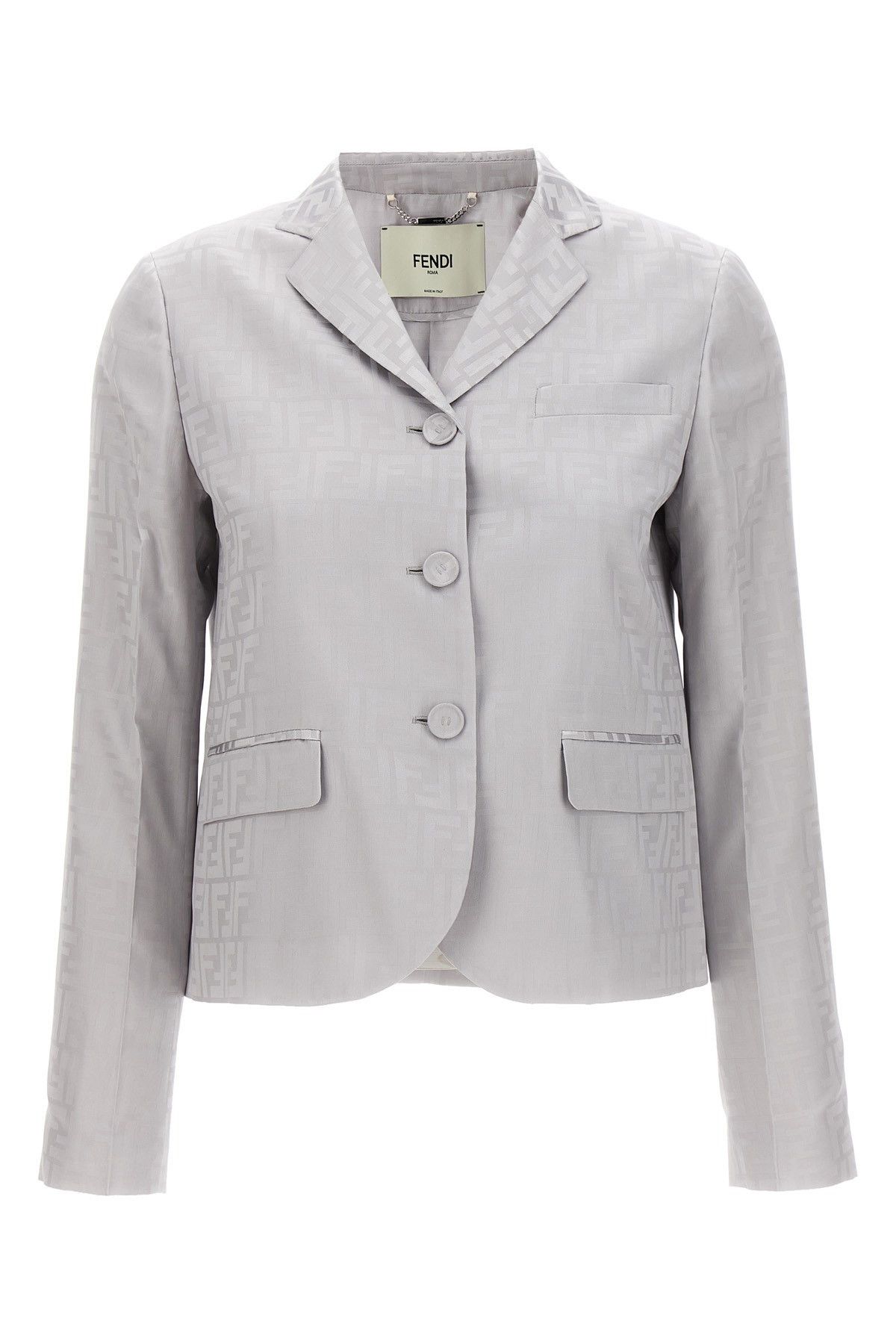 image of Fendi Duchesse Blazer in Grey, Women's (Size Medium)