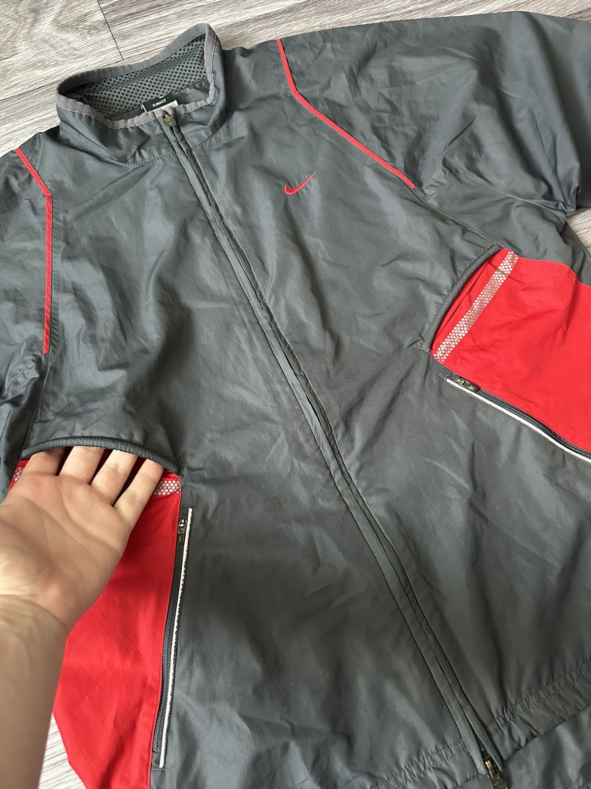 Nike × Vintage Nike Tn Court vintage Windrunner jacket y2k nylon track Size US L / EU 52-54 / 3 - 3 Thumbnail
