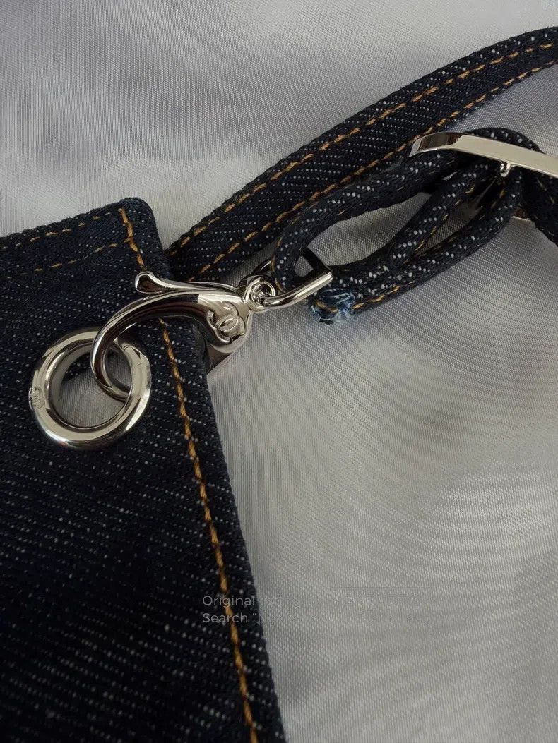 Chanel Chanel Early spring vacation dark blue one-piece denim bib Size 24" / US 00 / IT 34 - 4 Thumbnail