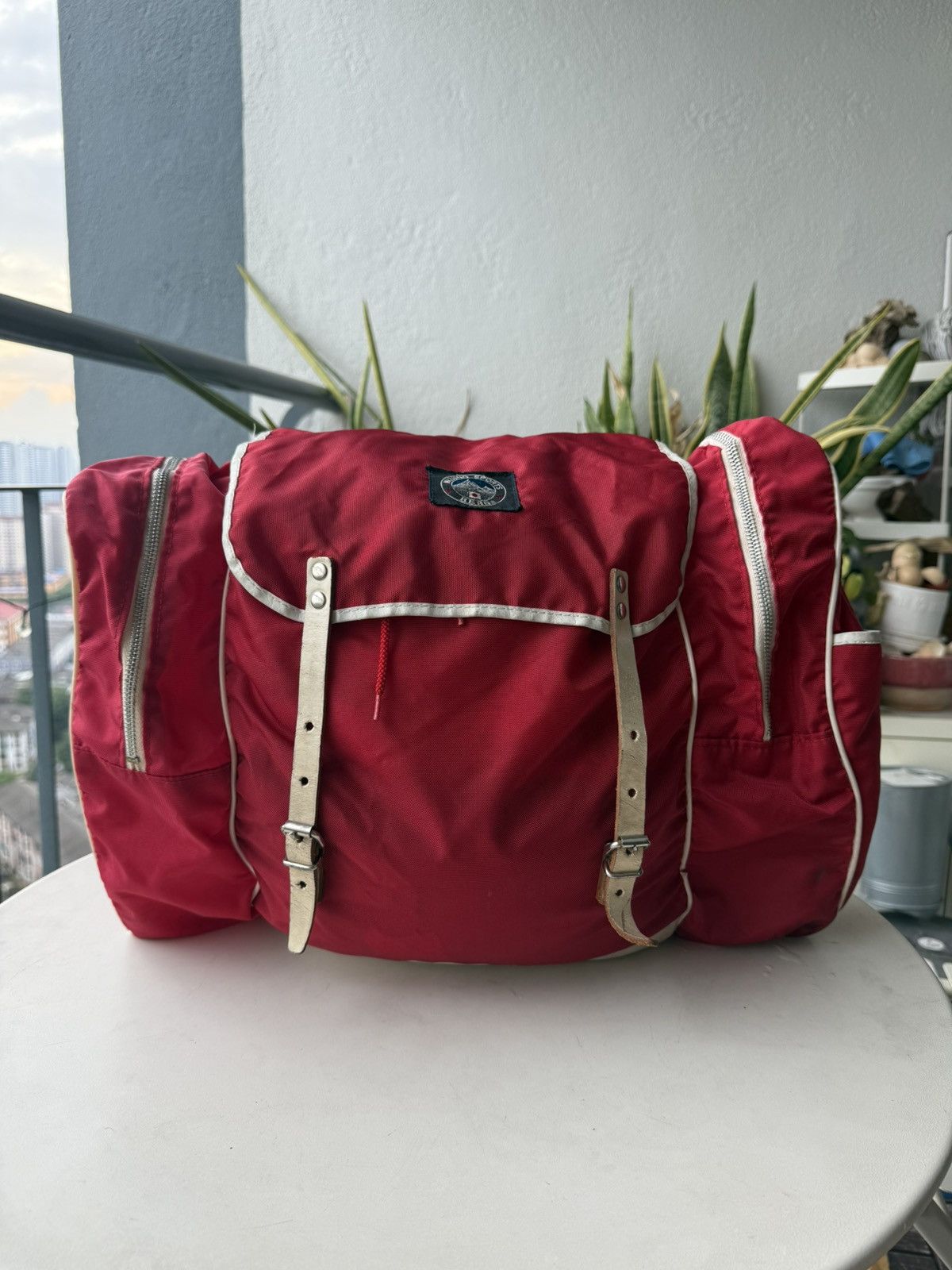 Mizuno RARE ‼️ 1970s Vintage Mizuno Red Nylon Parachute Backpack Size ONE SIZE - 1 Thumbnail