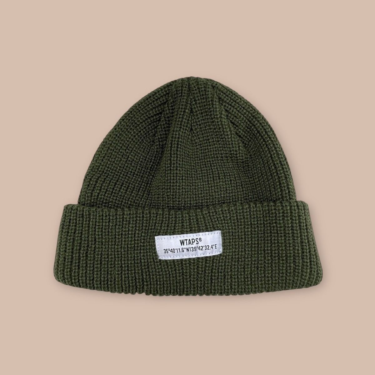 Pre-owned Wtaps 02 Beanie In Green