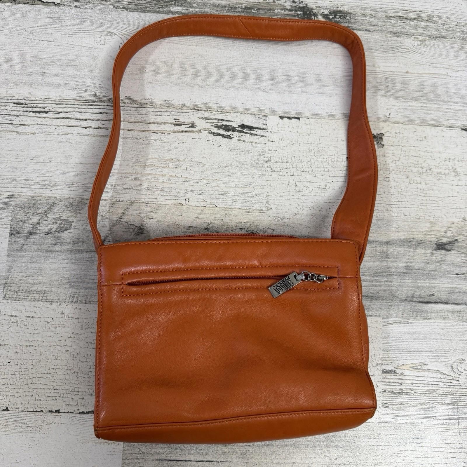 Designer Orange Pelle Studio Leather Y2K Shoulder Bag Size ONE SIZE - 3 Thumbnail