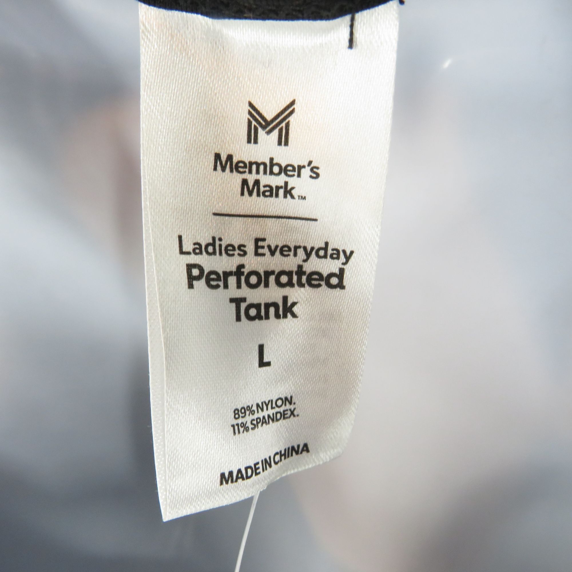 Other Members Mark Ladies Everyday Perforated Tank Large Black NWT Size L / US 10 / IT 46 - 3 Thumbnail