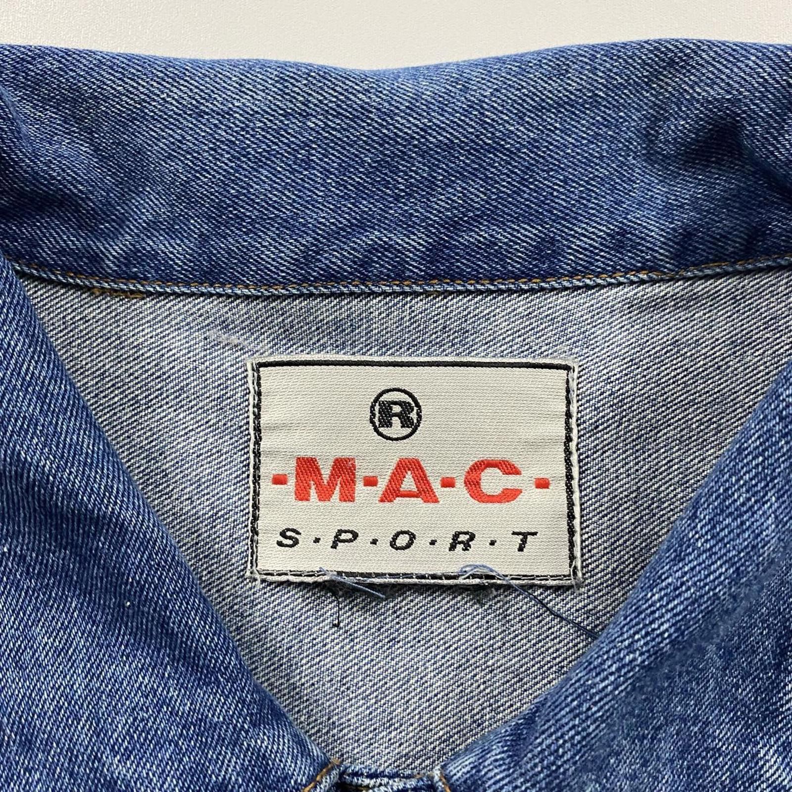 Vintage Vintage 90s Mac Sport American Flag Denim Jacket Size US L / EU 52-54 / 3 - 3 Thumbnail