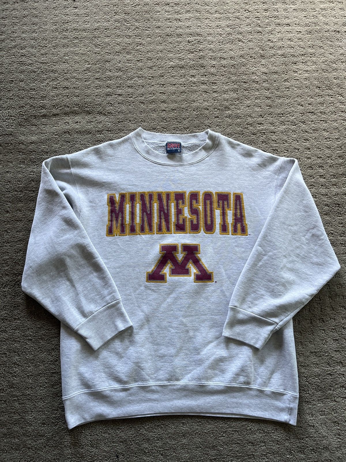 Vintage Minnesota Crewneck Grey Size Large