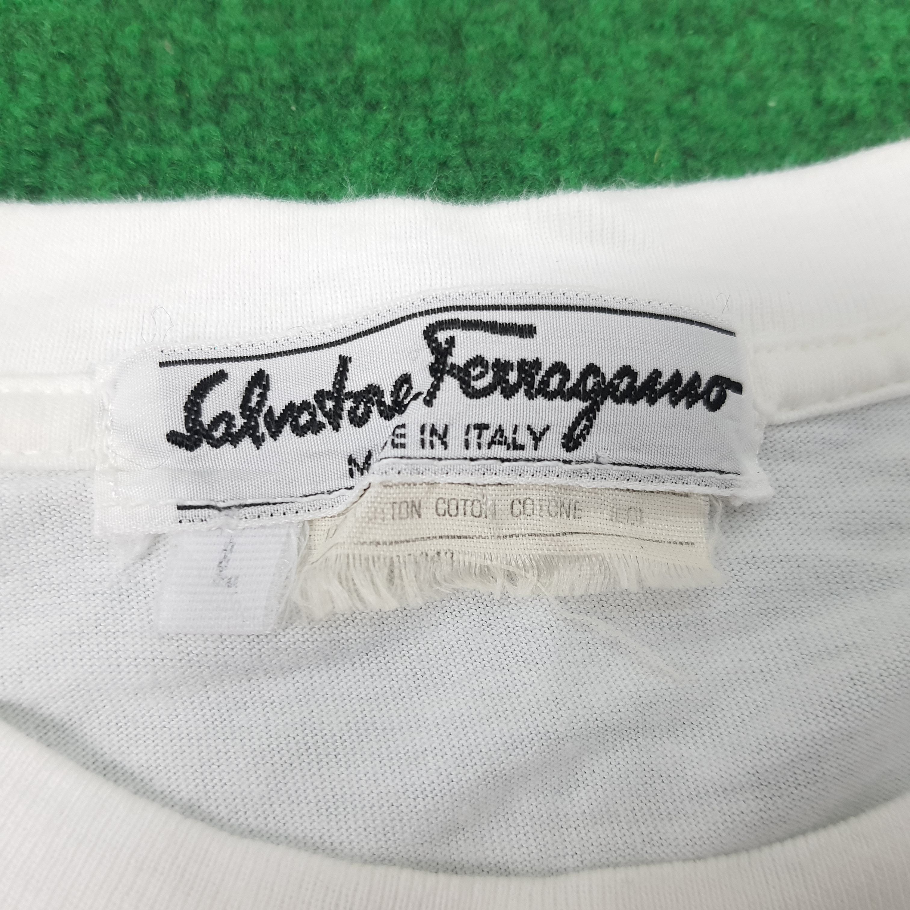 Designer × Salvatore Ferragamo Vintage Salvatore Ferragamo Italian Designer T-shirt Size US L / EU 52-54 / 3 - 5 Thumbnail
