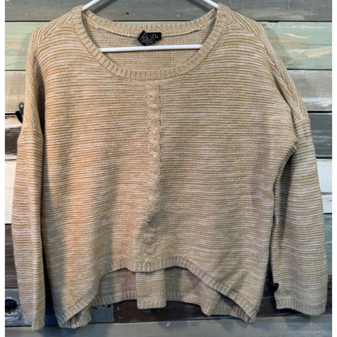 rue21 Rue 21 Knit Brown Sweater Oversized Women’s Small USED Size S / US 4 / IT 40 - 1 Thumbnail