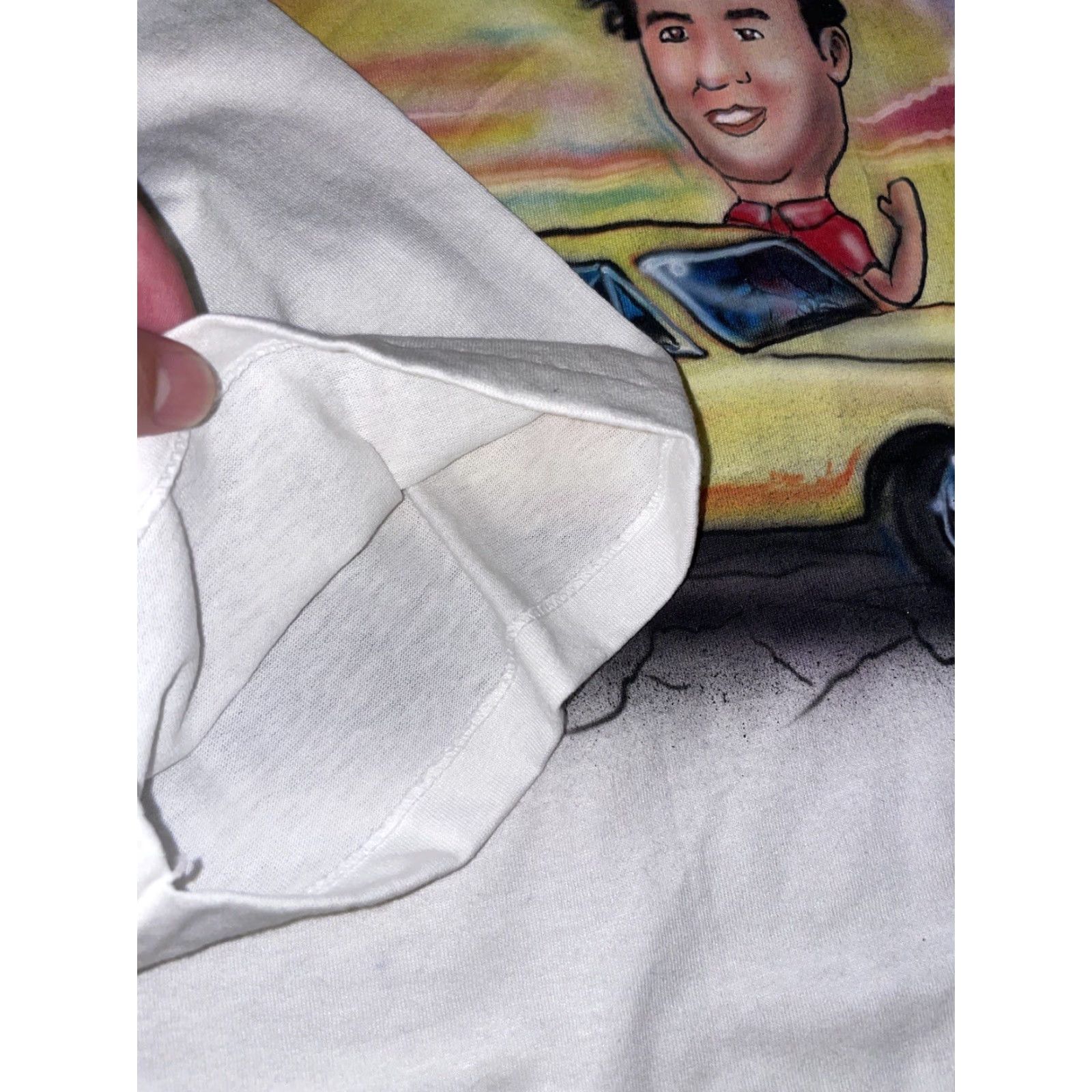 Hanes VINTAGE Air Brush Mustang Big Head T-Shirt White XL Mens Hanes Stitch Single Stitch Size US XL / EU 56 / 4 - 3 Thumbnail
