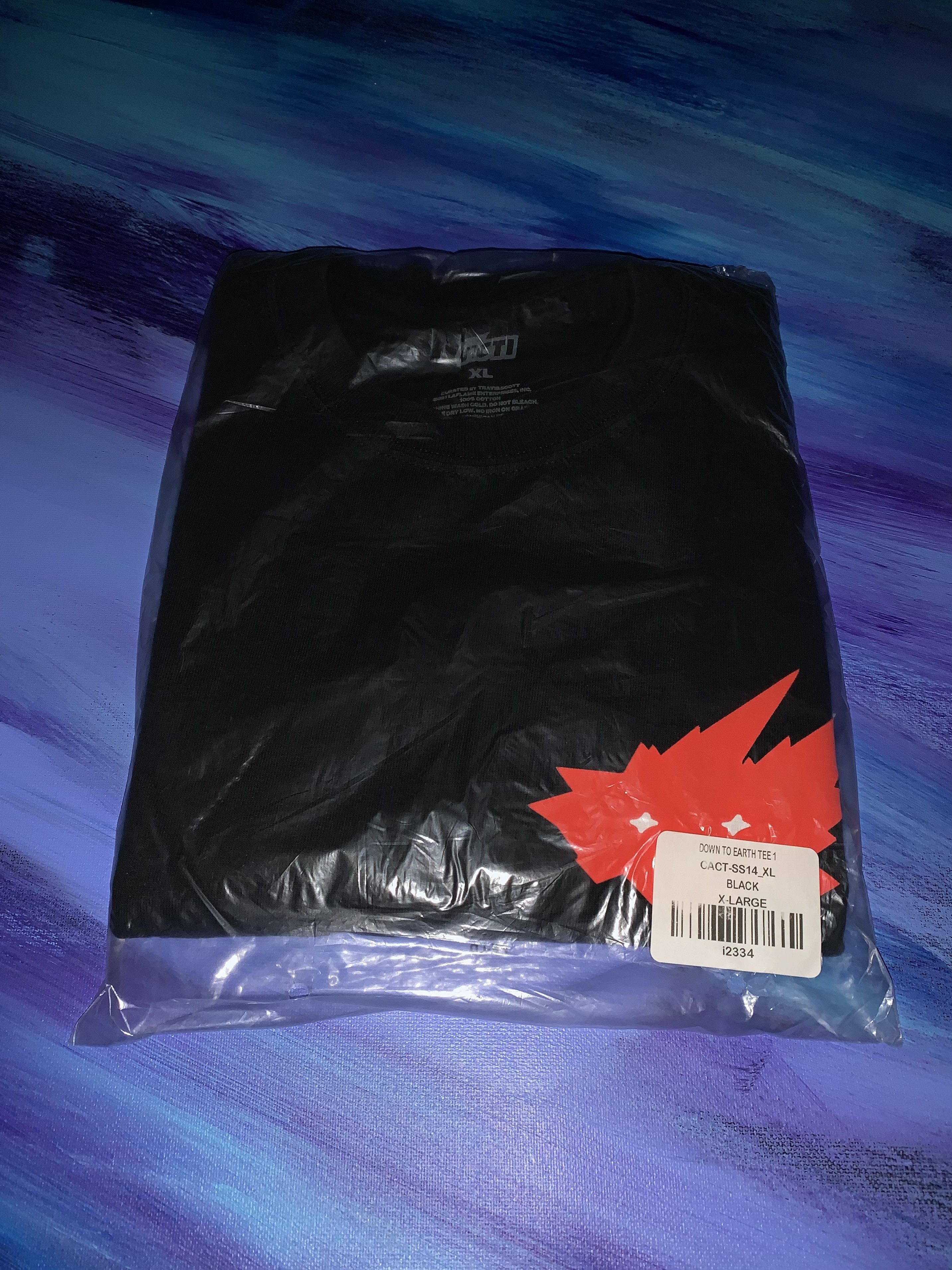 image of Travis Scott Cacti Tee in Black, Men's (Size XL)
