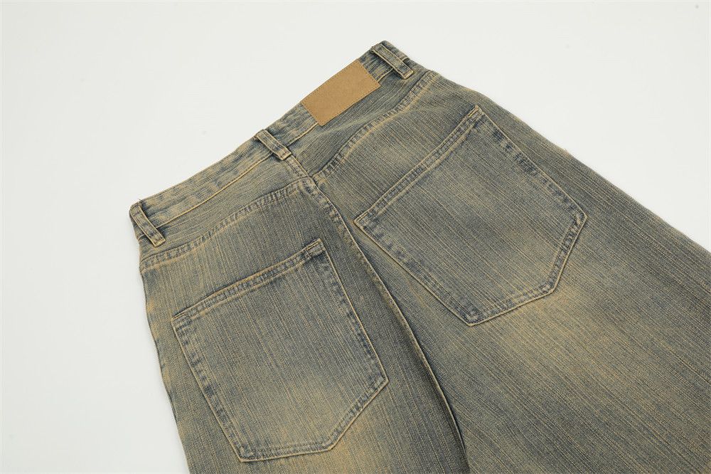 Japanese Brand × Jean Men's trendy punk washed gradient tie-dyed distressed jeans Size US 32 / EU 48 - 5 Thumbnail