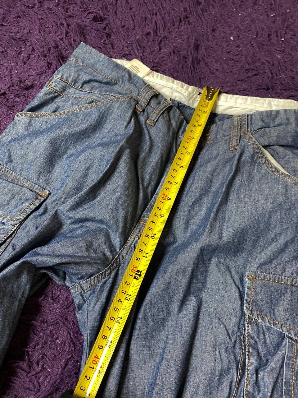 Ferre Vintage 90s Ferre Jeans crazy cargo denim pants with zippers Size 34" / US 12 / IT 48 - 15 Thumbnail