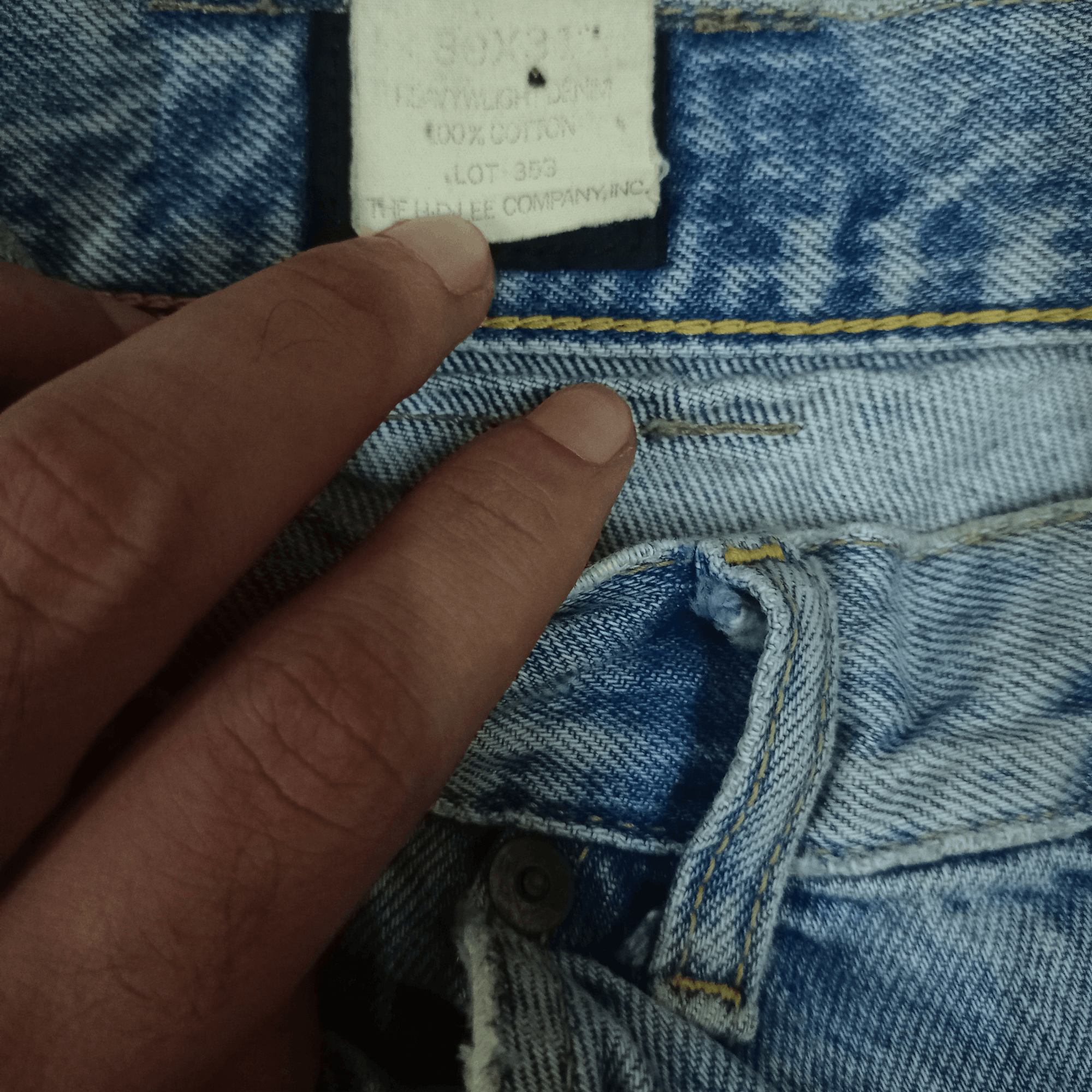 Lee Vintage Lee Riders Sanforized Faded Distressed Jeans 28x30 Size US 28 / EU 44 - 8 Thumbnail
