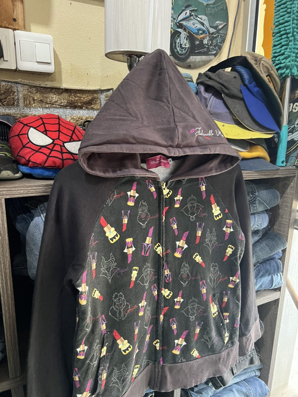 Cartoon Network 🔥Disney Resort Fashionable Villains Zipper Hoodie Size M / US 6-8 / IT 42-44 - 10 Thumbnail