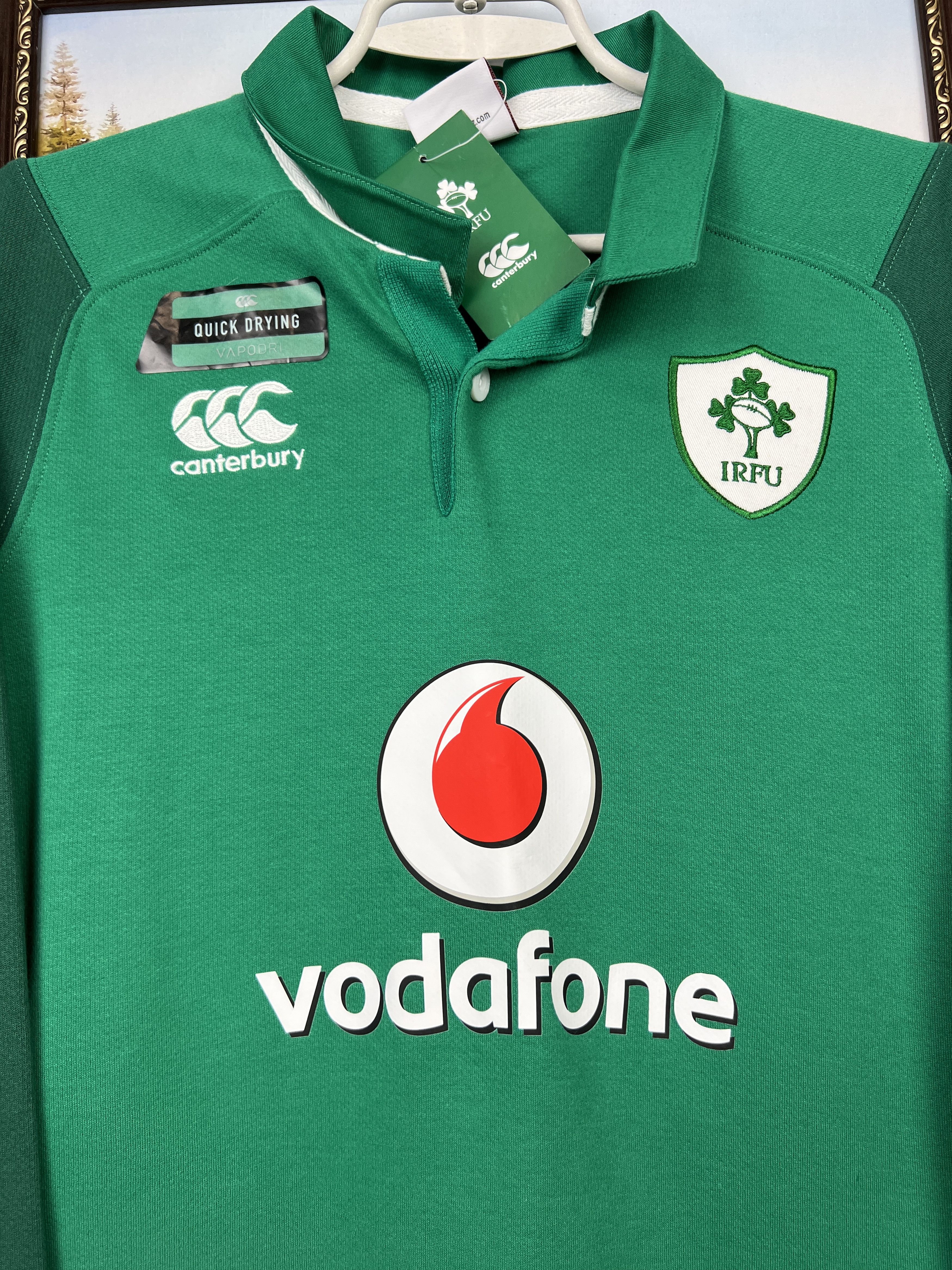 Vintage Ireland Canterbury Vodafone Rugby Jersey Long Sleeve Tee Size M / US 6-8 / IT 42-44 - 3 Thumbnail
