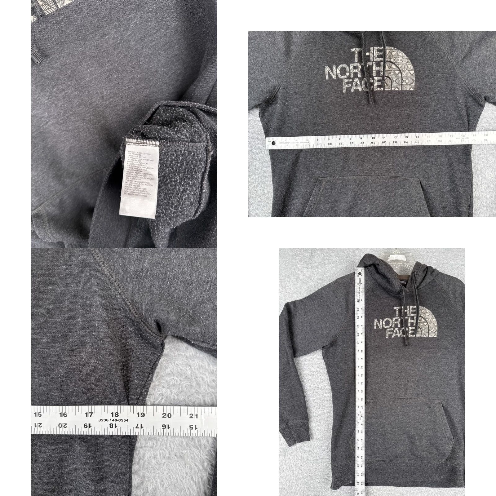 The North Face The North Face Hoodie Womens L Gray Pullover Pockets Cotton Blend Shirt? Size L / US 10 / IT 46 - 8 Thumbnail