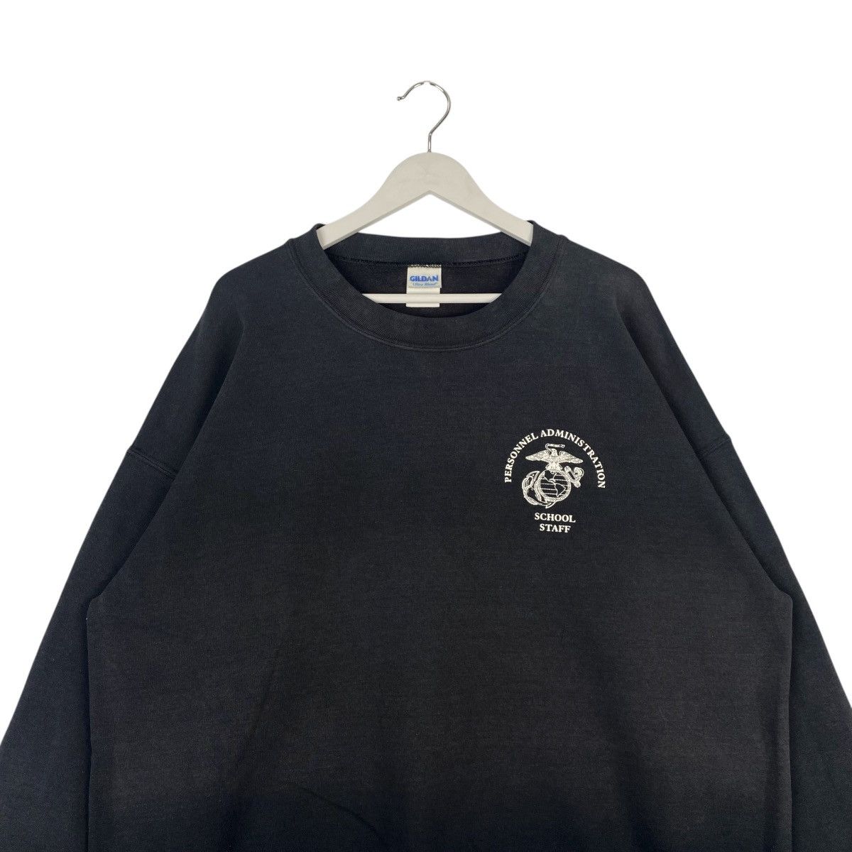 Designer × Vintage Vintage Gildan Printed Crewneck Sweatshirt Black Pullover XL Size US XL / EU 56 / 4 - 5 Thumbnail