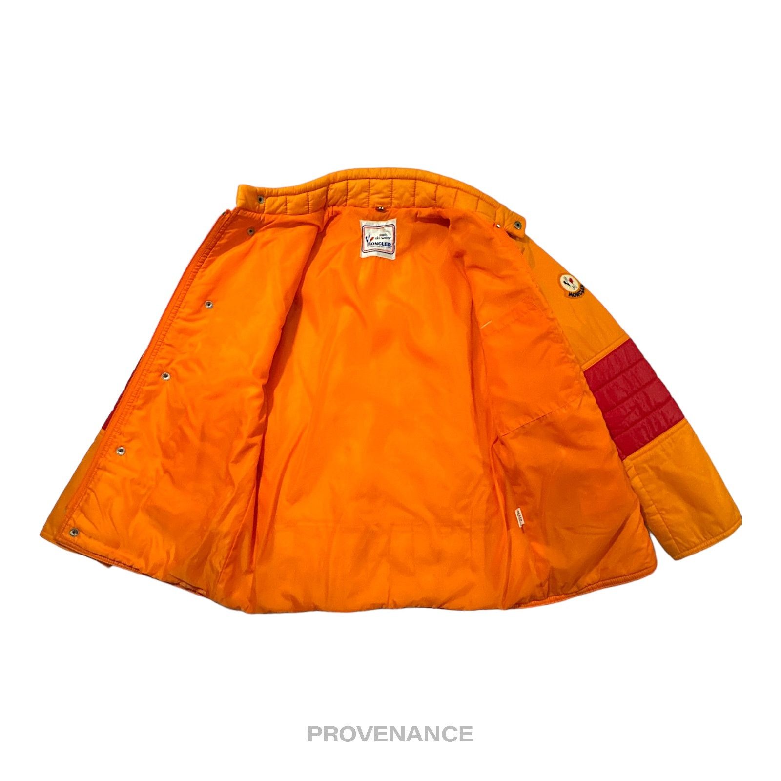 Moncler 🔴 Moncler Light Ski Jacket Coat - Orange/Red Size US L / EU 52-54 / 3 - 4 Thumbnail