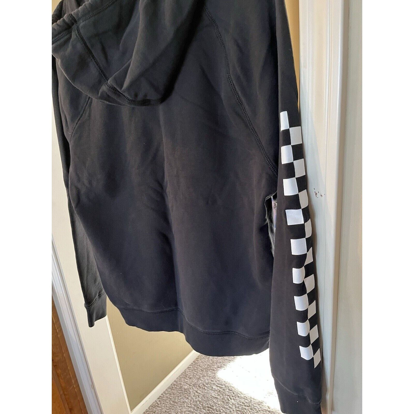Vans Vans Black White Checker Board Sleeves Hoodie Mens Size L Size US L / EU 52-54 / 3 - 6 Thumbnail