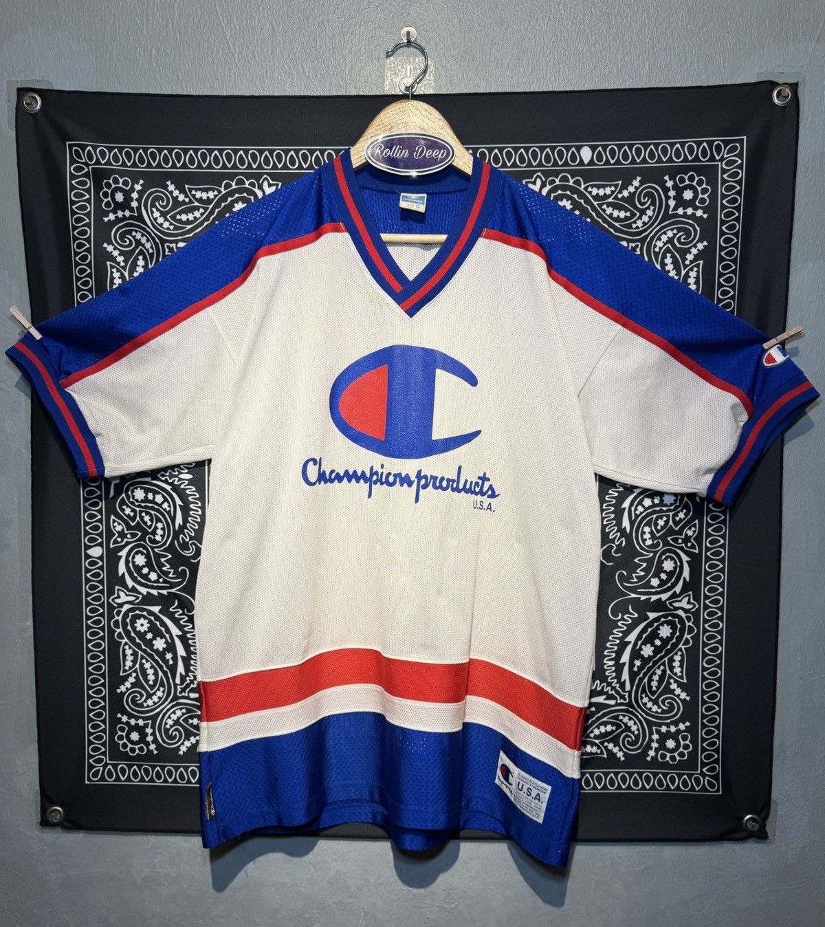 Champion × Vintage Vintage Champion Products USA Jersey Size US XL / EU 56 / 4 - 1 Thumbnail