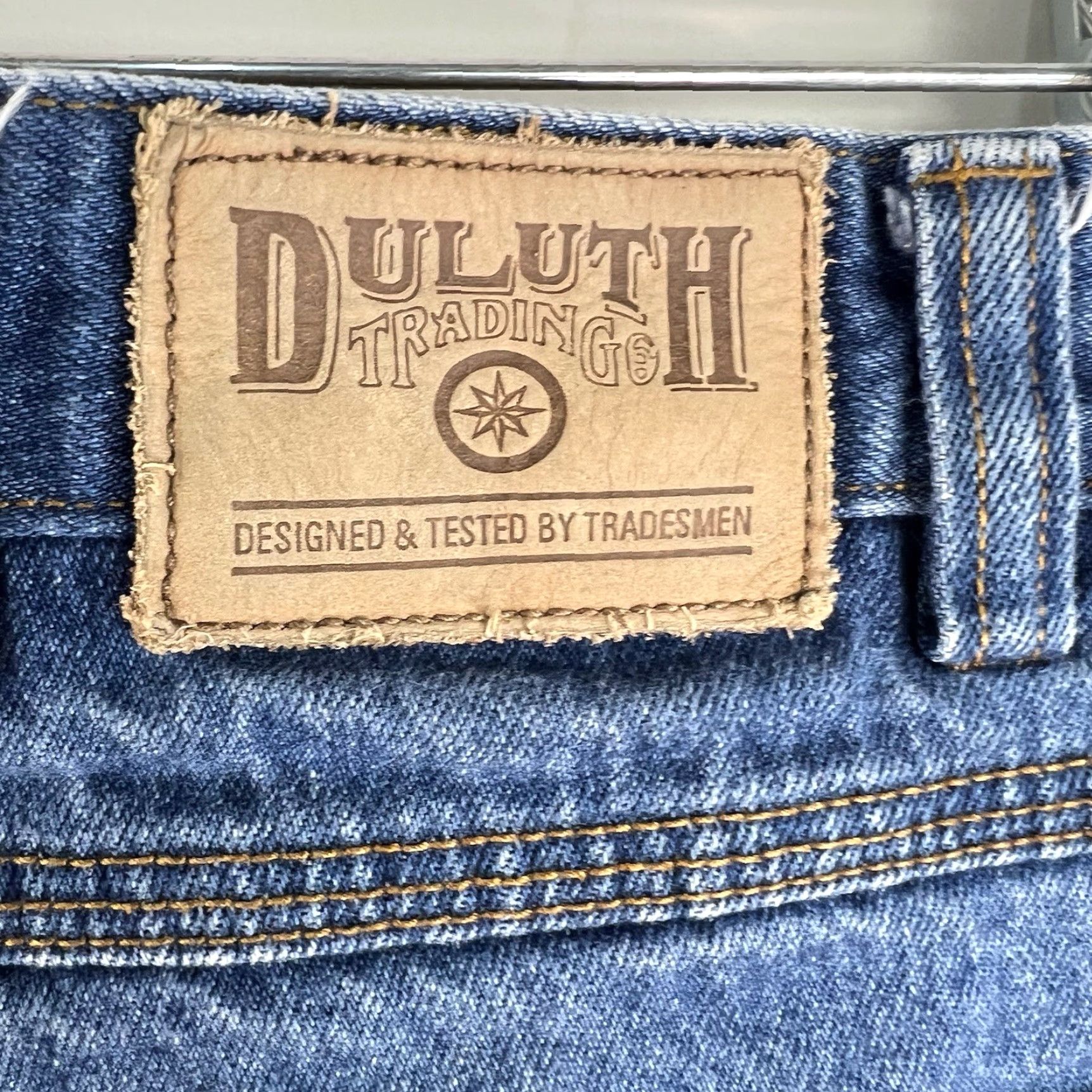 Denime DULUTH Street Denim Jeans Men’s 44x32 Denim Straight Mid 10in Blue USA Logo 5-Pocket Relaxed Fit Regular Size 44 Mens Size US 44 / EU 60 - 6 Thumbnail