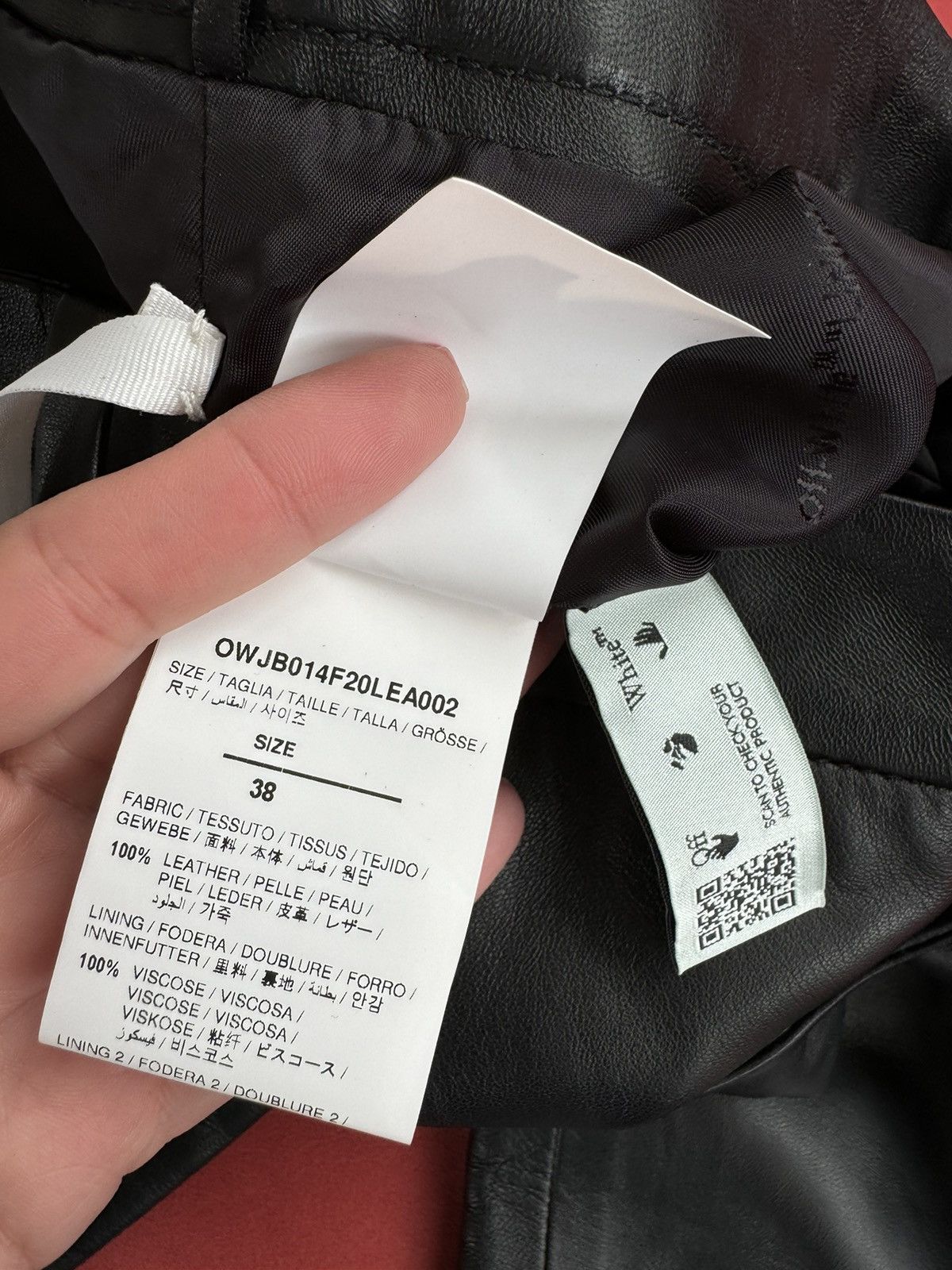 Off-White New Off-White skinny-flared leather trousers, size XS int Size 26" / US 2 / IT 38 - 8 Thumbnail