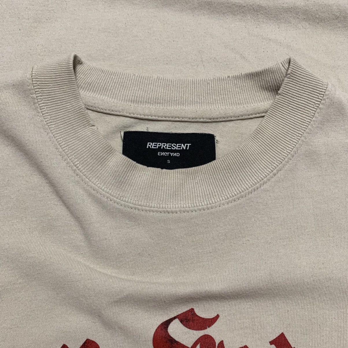 Represent Clo. Represent Small Iron Spirit Vintage White Tee Size US S / EU 44-46 / 1 - 4 Thumbnail