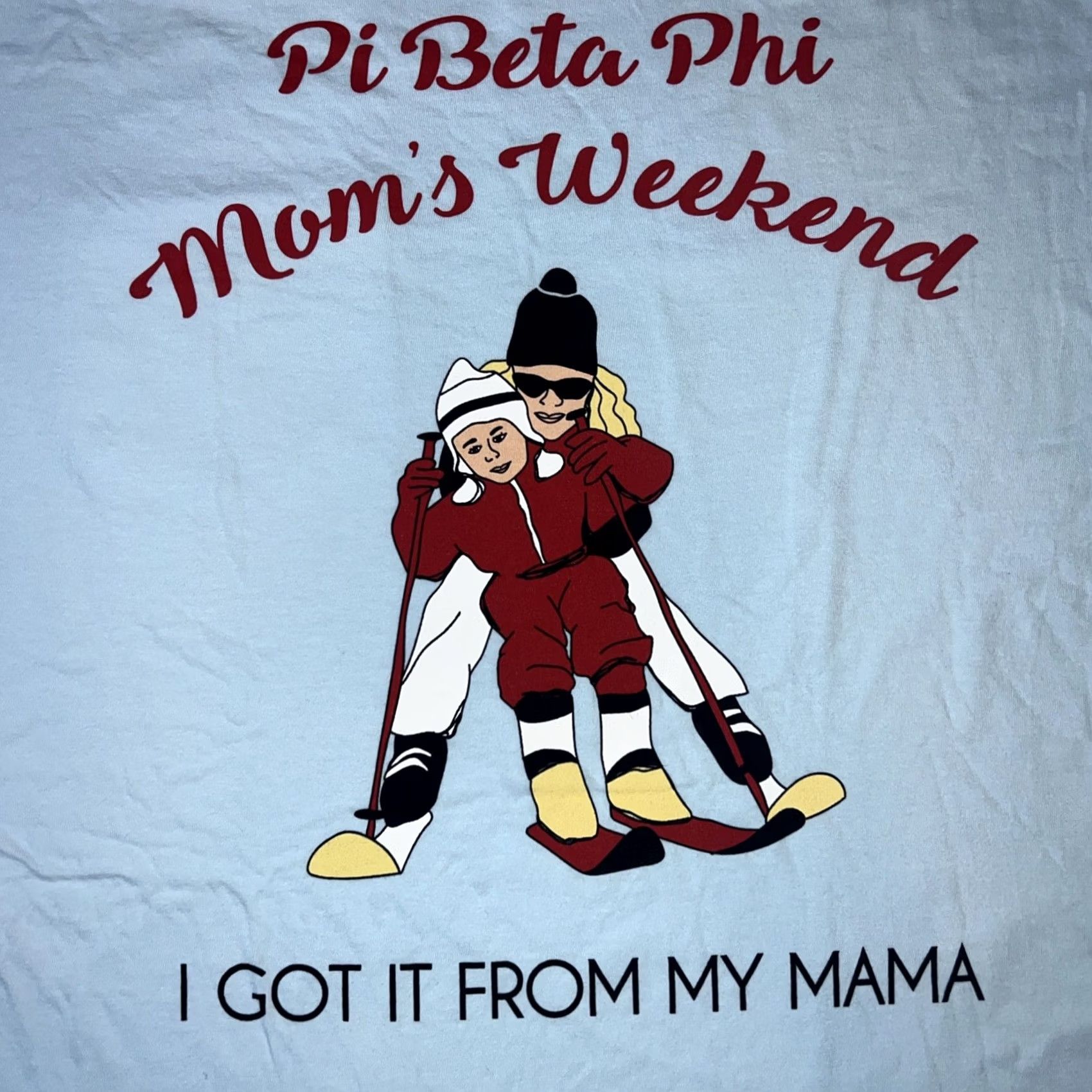 Comfort Colors Pi Beta Phi Shirt Unisex Adults Graphic Print Blue Large I Got It From My Mama Mom’s Weekend Sorority Tee Size US M / EU 48-50 / 2 - 7 Thumbnail