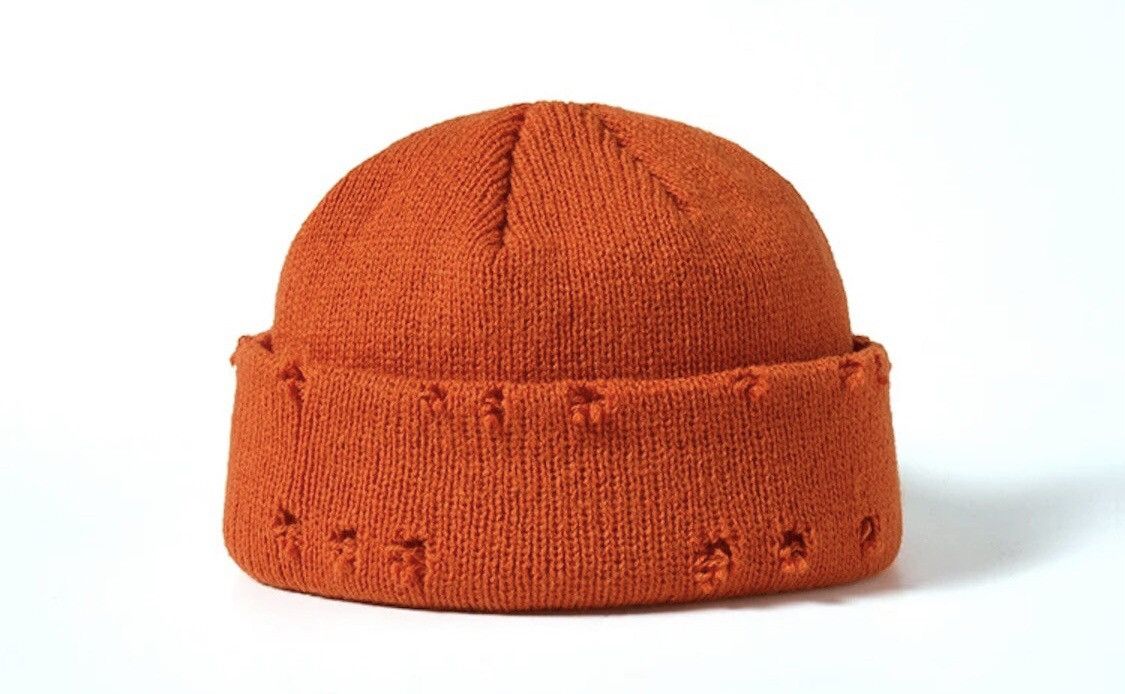 Other Beanies Hats Ripped Holes Knitted Size ONE SIZE - 1 Thumbnail