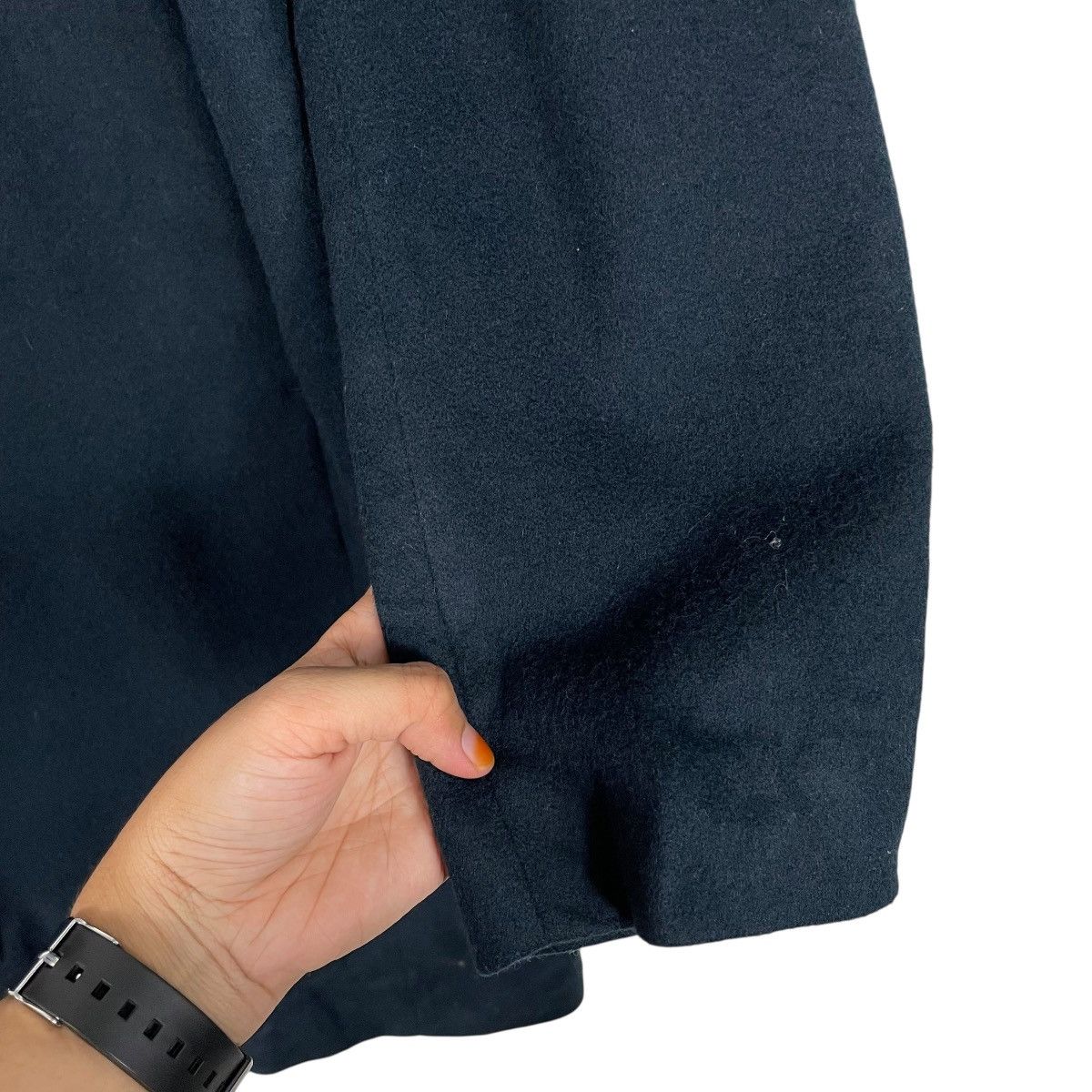 STUDIOUS Japanese Brand Studious Blac Wool Overcoat Size US L / EU 52-54 / 3 - 14 Thumbnail
