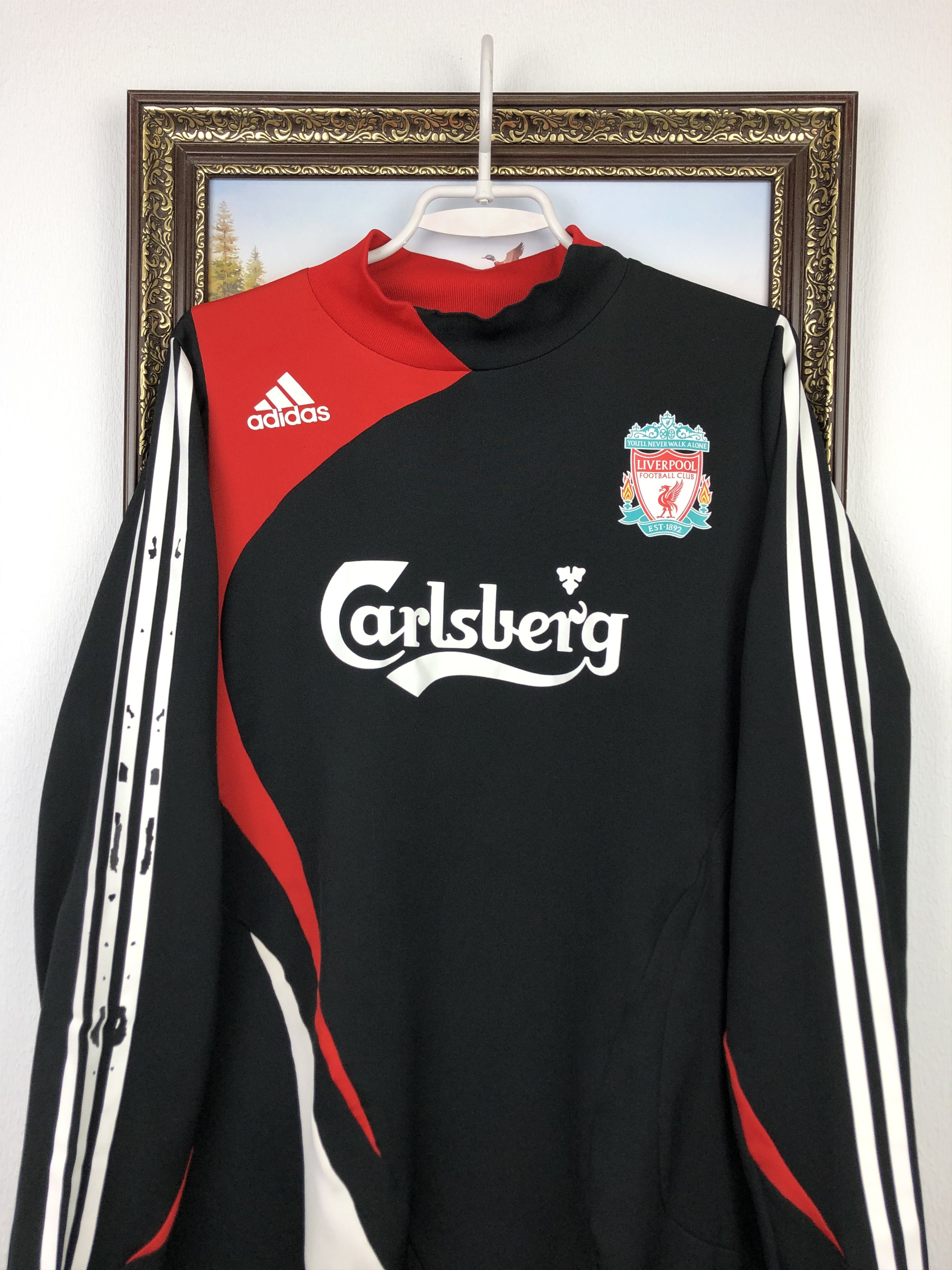 Adidas Vintage Adidas Liverpool Warm Up Sweatshirt Soccer Jacket Size US XL / EU 56 / 4 - 2 Thumbnail