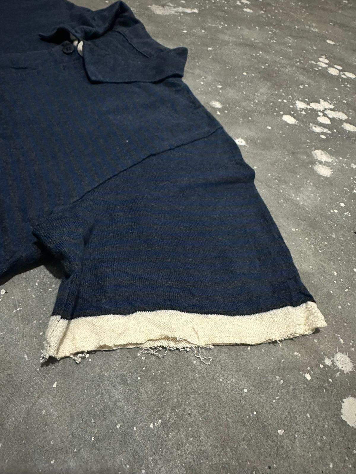 Yohji Yamamoto 🔥Ys Yohji Yamamoto Asymmetric Cotton Shirt distressed Hem Size US S / EU 44-46 / 1 - 4 Thumbnail