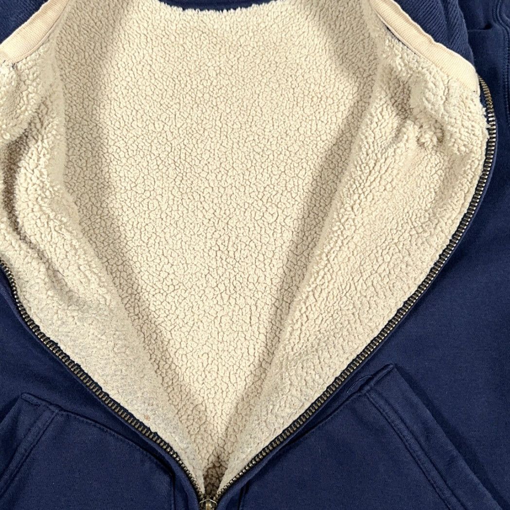 Eddie Bauer VINTAGE Eddie Bauer Jacket Adult LARGE Blue Sweatshirt Sherpa Lined Zip Up Y2K Size US L / EU 52-54 / 3 - 6 Thumbnail