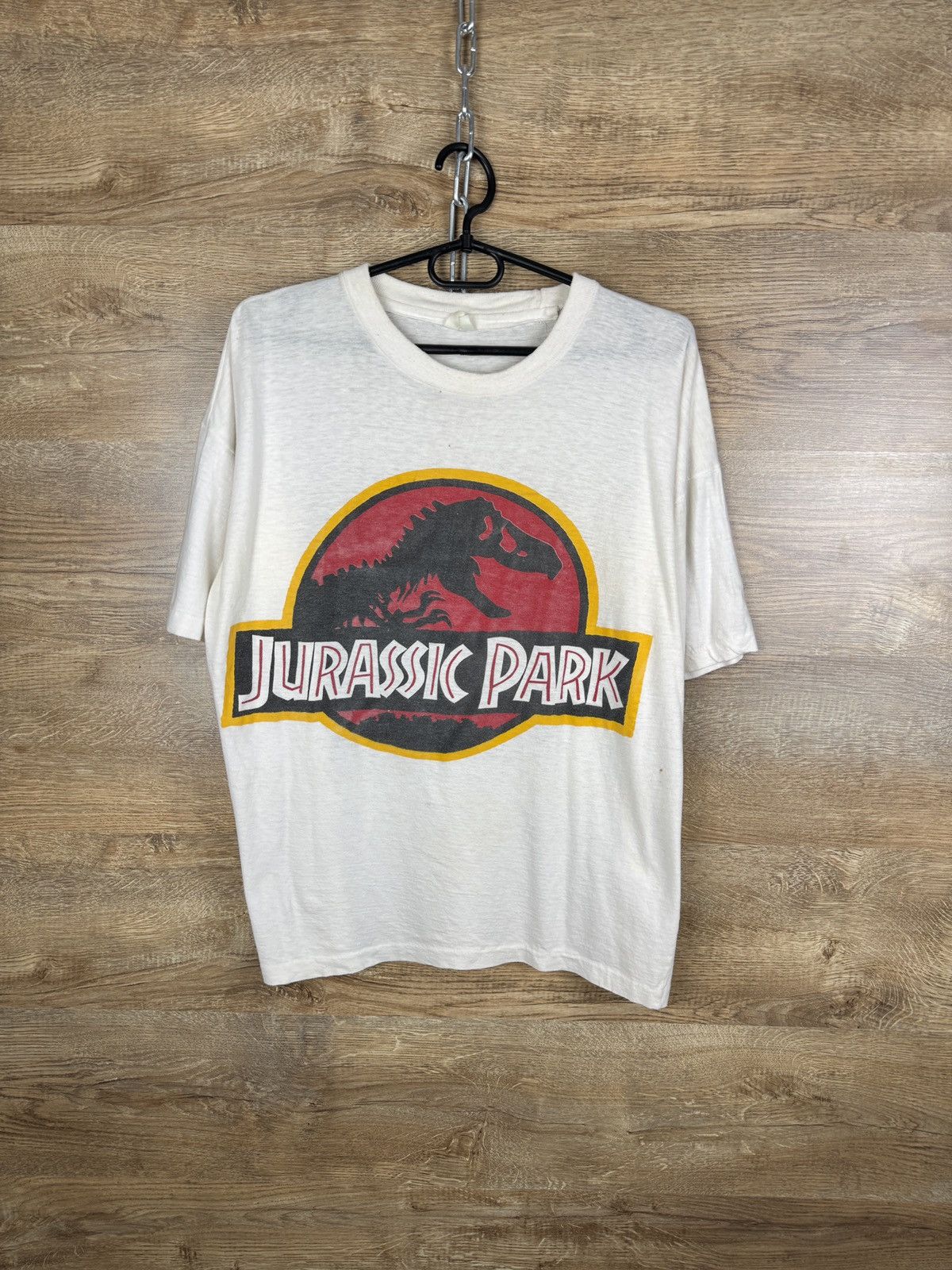 Vintage Jurassic Park 90’s Single Stitch T-shirt Tee Screen Stars Size US L / EU 52-54 / 3 - 1 Thumbnail