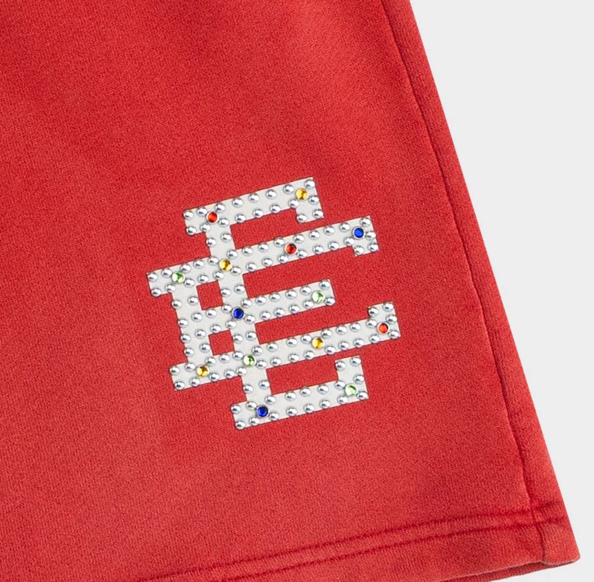 Eric Emanuel Eric Emanuel red rhinestone sweat shorts medium Size US 30 / EU 46 - 2 Thumbnail