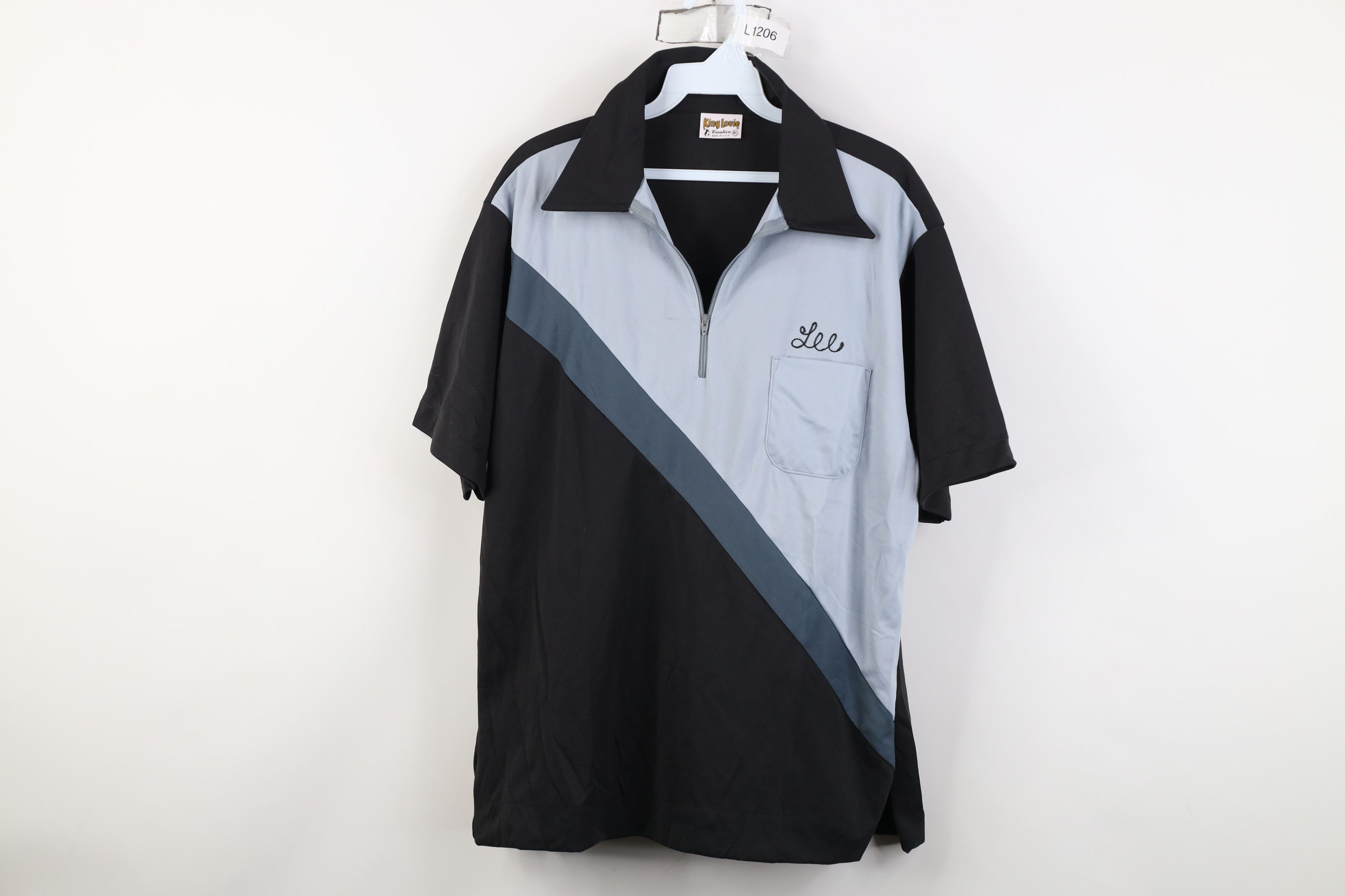 Vintage Vintage 60s 70s Rockabilly Collared Bowling Polo Jersey USA Size US M / EU 48-50 / 2 - 1 Thumbnail