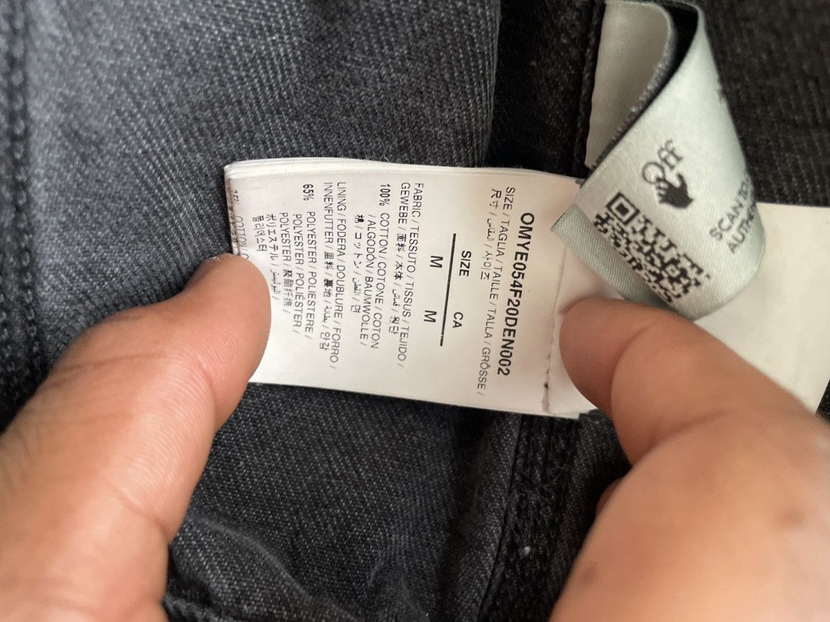 Off-White Off-White Denim Distressed Jacket 'Black' Size US M / EU 48-50 / 2 - 9 Thumbnail