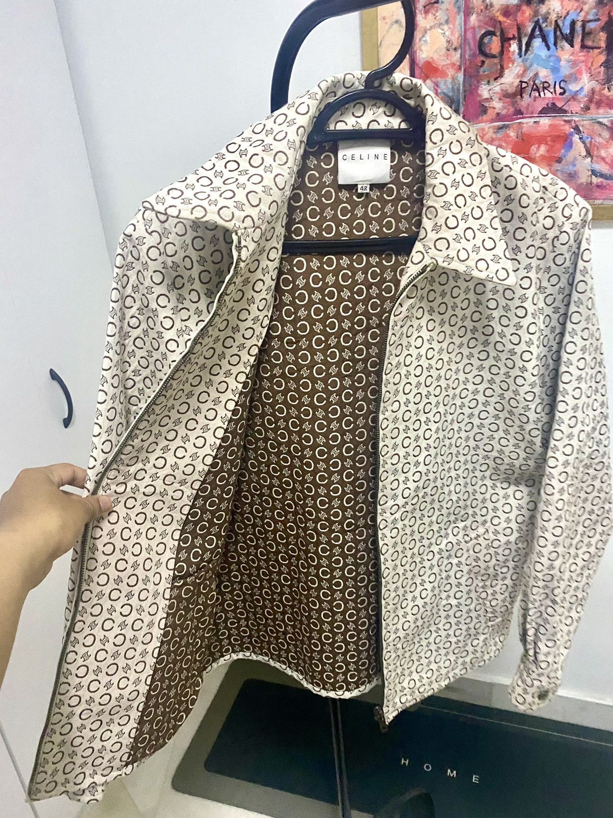 Celine Authentic Celine Macadam Zipper Jacket Size US M / EU 48-50 / 2 - 9 Thumbnail