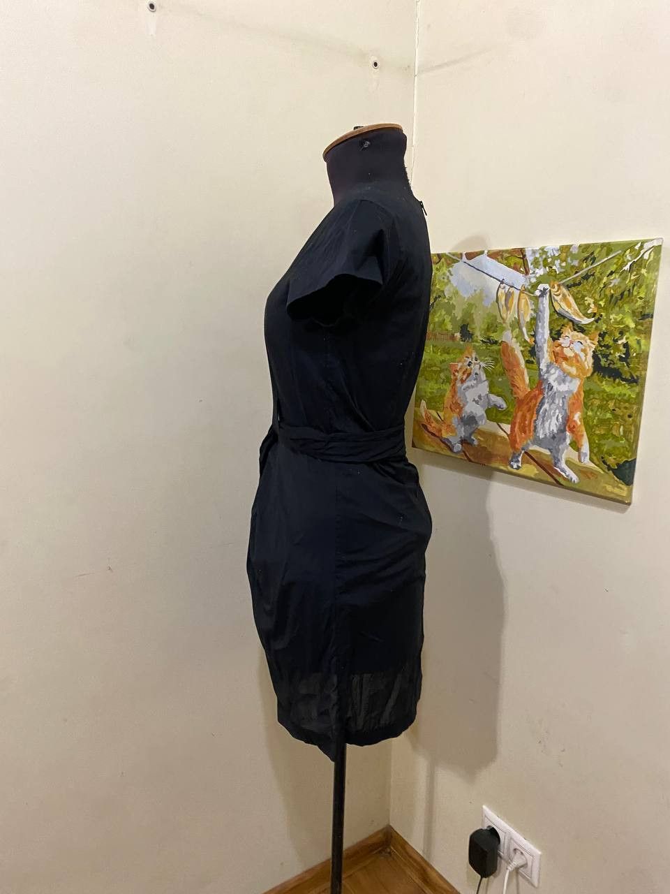 Allsaints AllSaints Alia Cotton Dress in Black Size US 8 Size M / US 6-8 / IT 42-44 - 5 Thumbnail