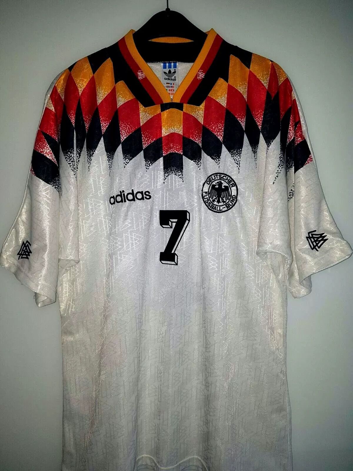 Other 1994 Germany #7 Andreas Moller Jersey Home Size US M / EU 48-50 / 2 - 1 Thumbnail