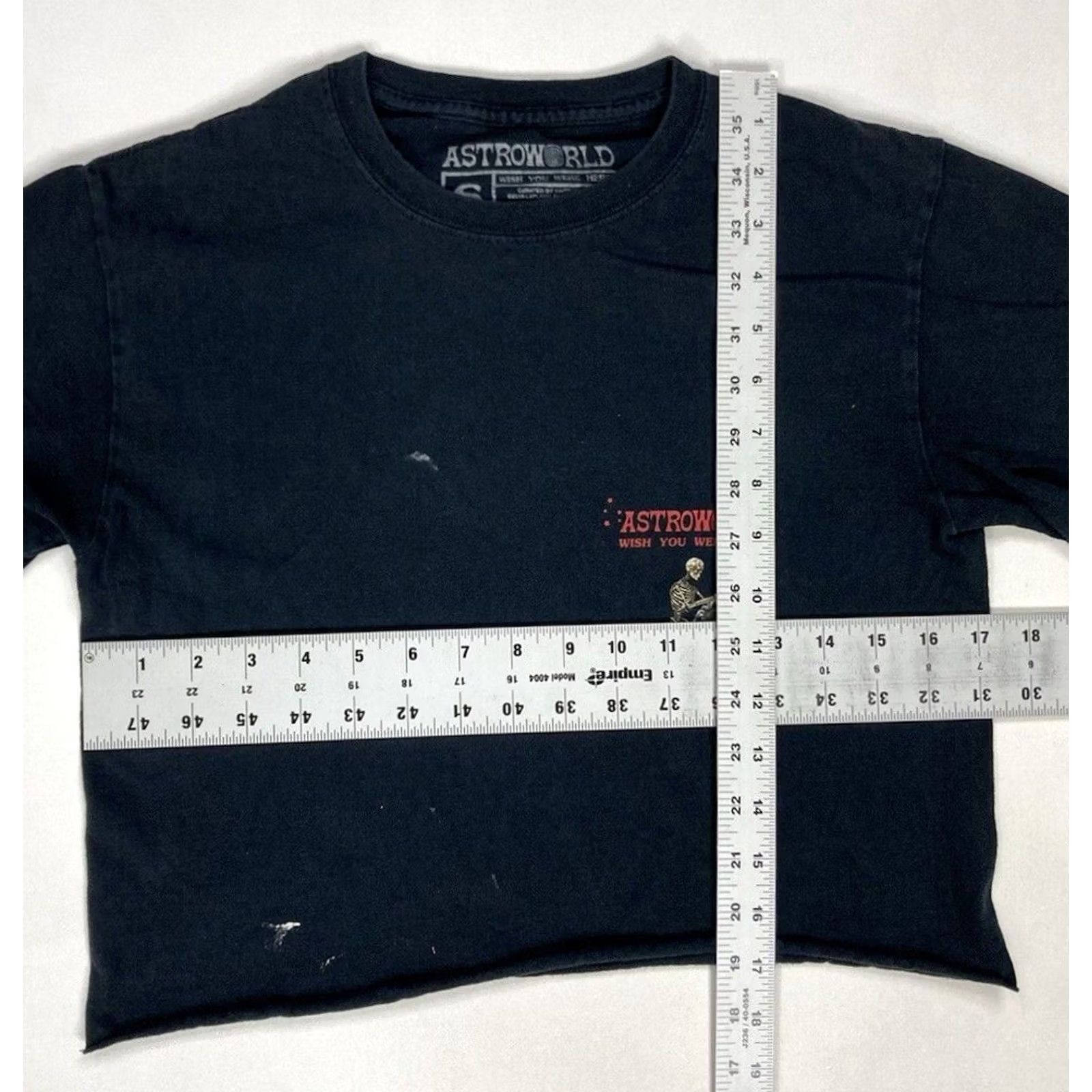 Travis Scott VINTAGE Travis Scott Enjoy The Ride Crop Graphic T-shirt Women Small Black Astroworld Size S / US 4 / IT 40 - 5 Thumbnail