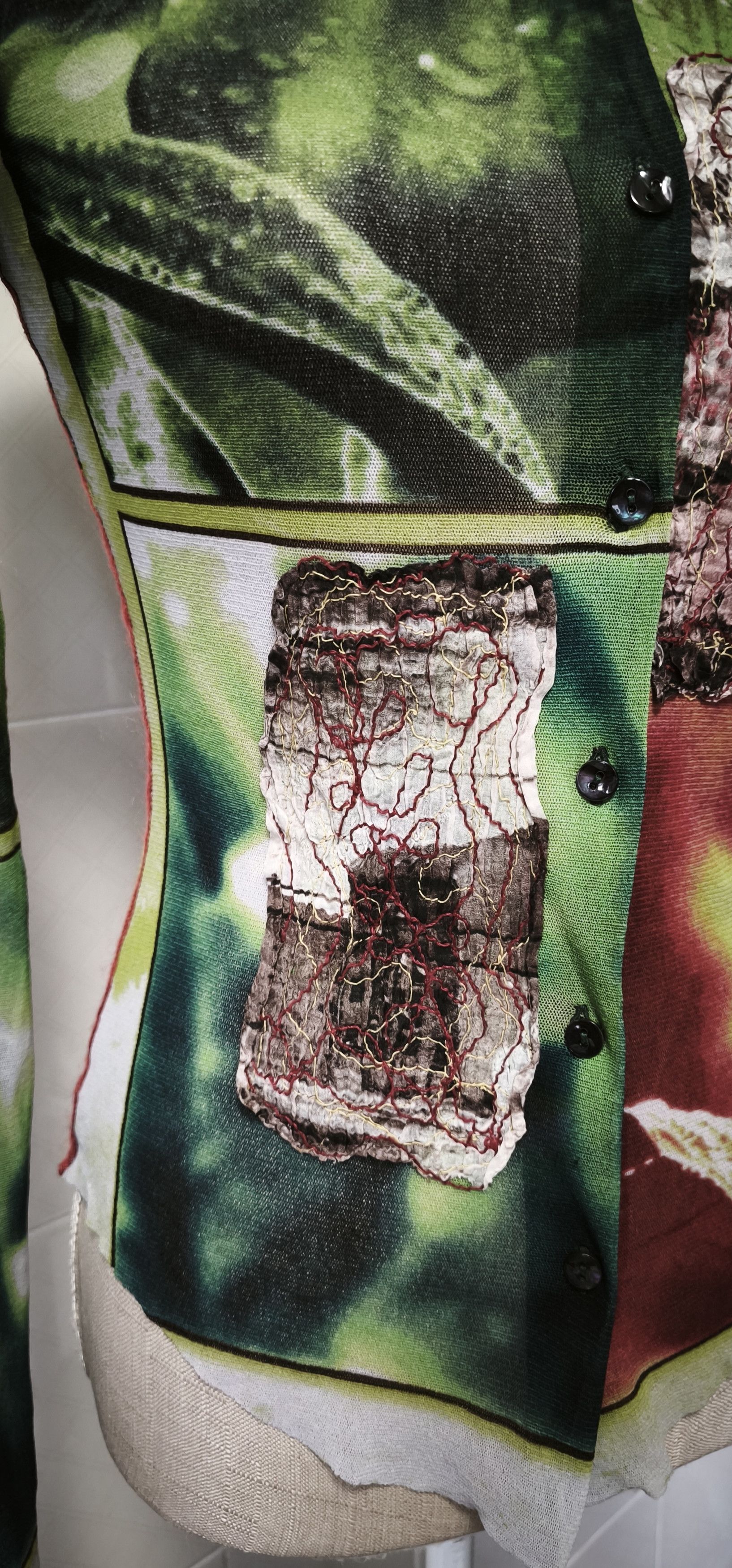 Jean Paul Gaultier Sping 2002 - Plants Photos print mesh top Size S / US 4 / IT 40 - 13 Thumbnail