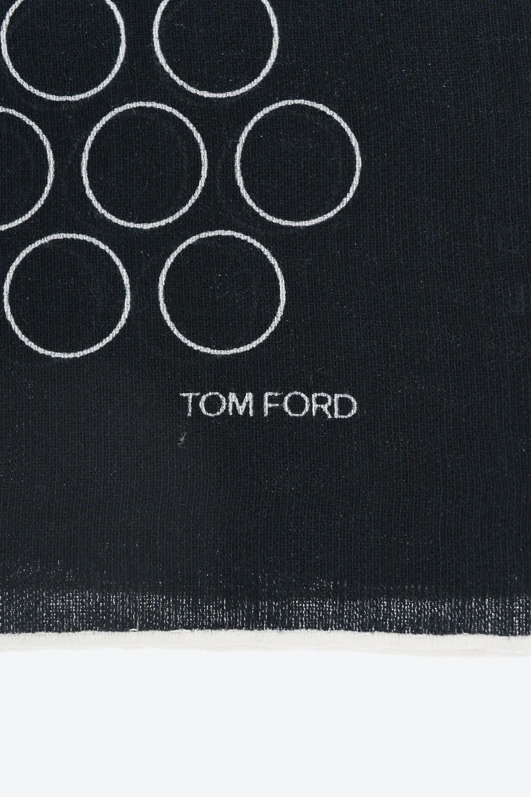 Tom Ford og1mm0426 Size: OS / Silk-Blend Scarf in Black Size ONE SIZE - 2 Thumbnail