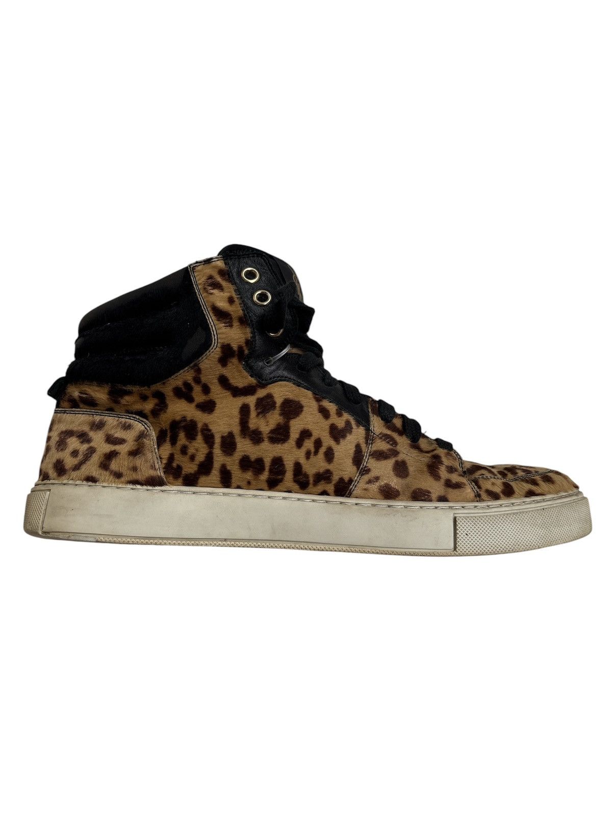 Saint Laurent Paris YSL by Tom Ford Leopard Calf Hair Sneakers Size US 8 / EU 41 - 1 Thumbnail